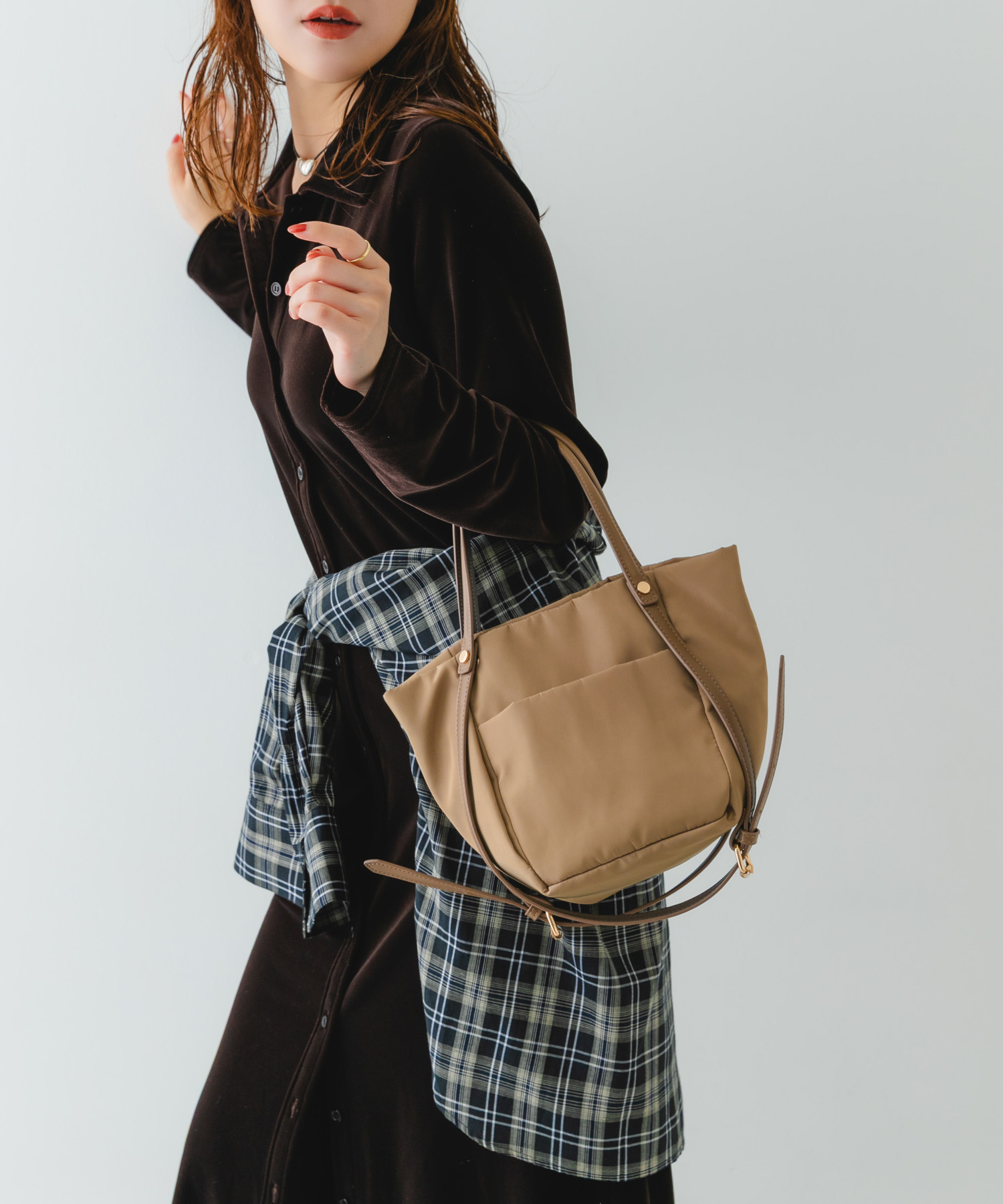 撥水3WAYミニショルダーバッグ