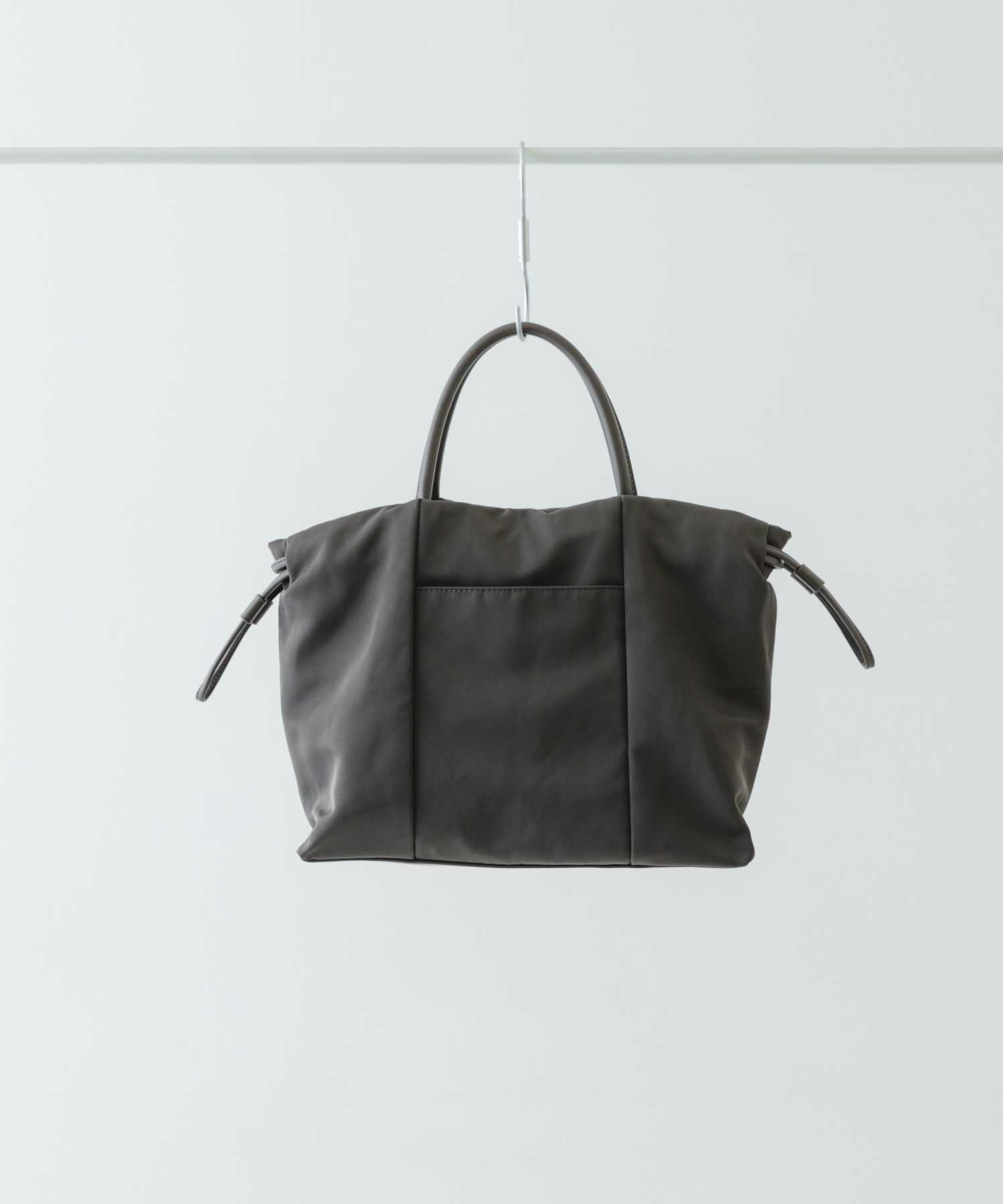 ショルダー付撥水ミニキンチャクバッグ GRAY one