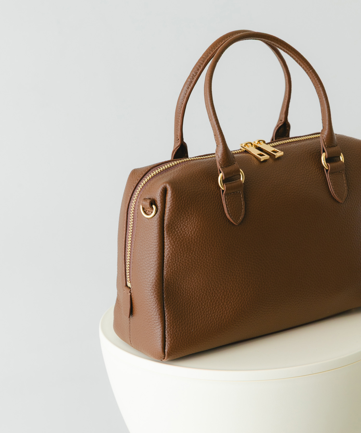 レザーボストンバッグ BROWN one