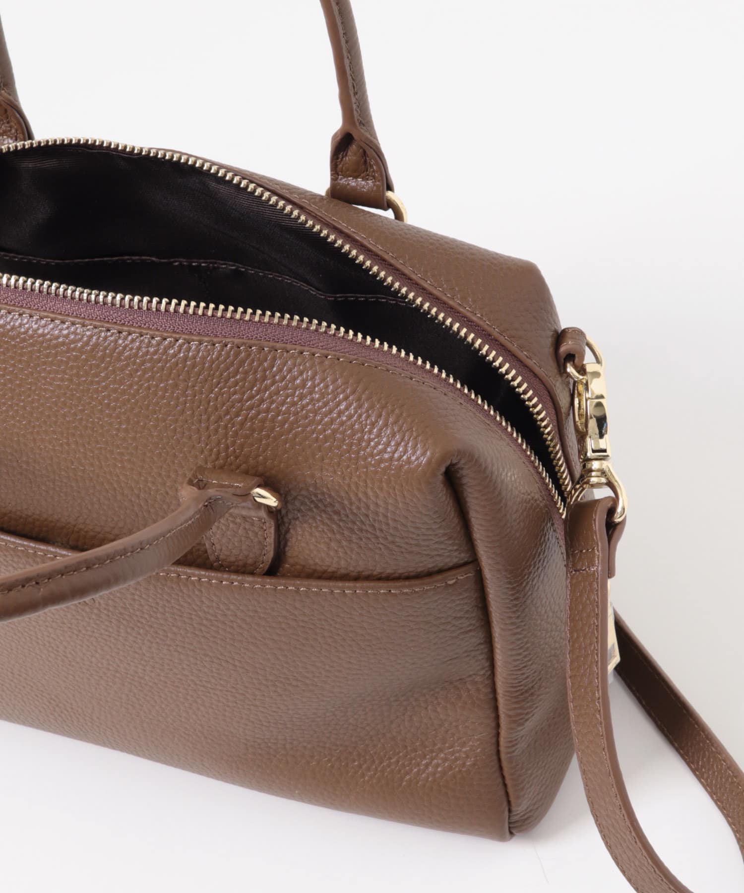 レザーボストンバッグ BROWN one