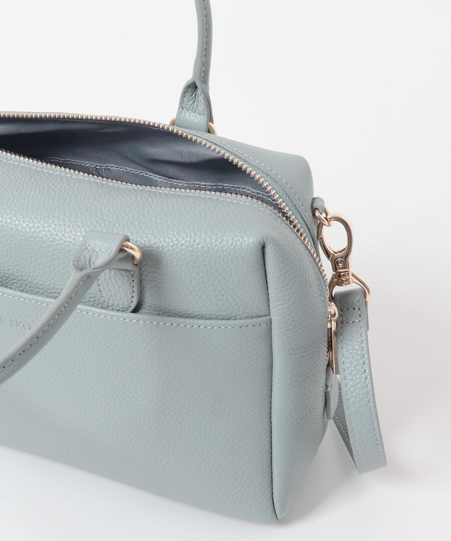 『Mサイズ』レザーボストンバッグ P.BLUE one