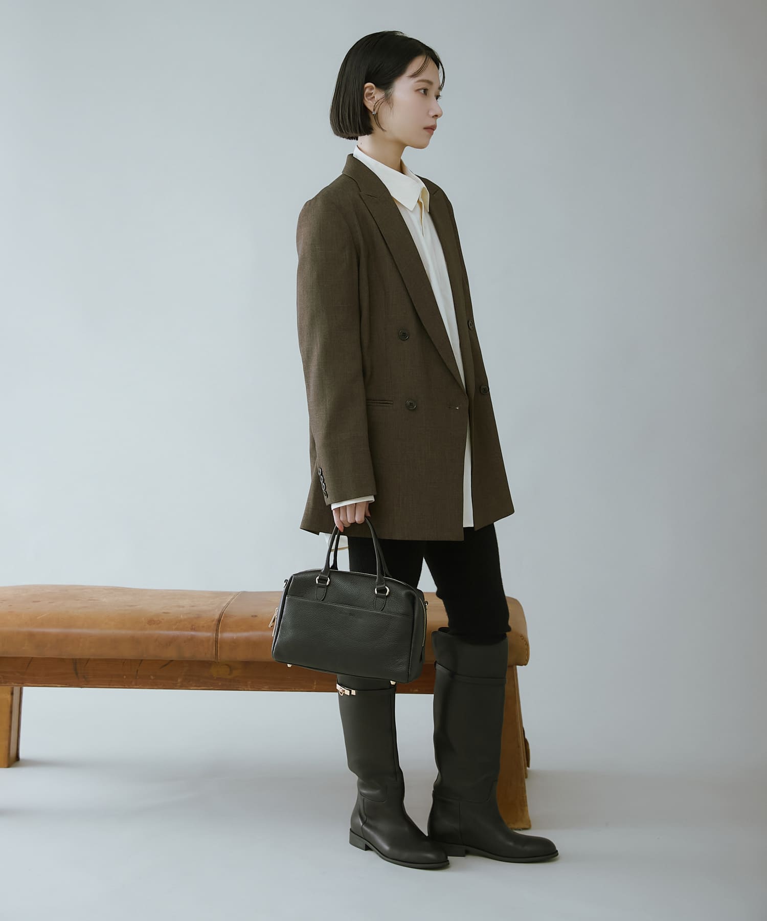 Mサイズ』レザーボストンバッグ(one BLACK): バッグ｜URBAN RESEARCH