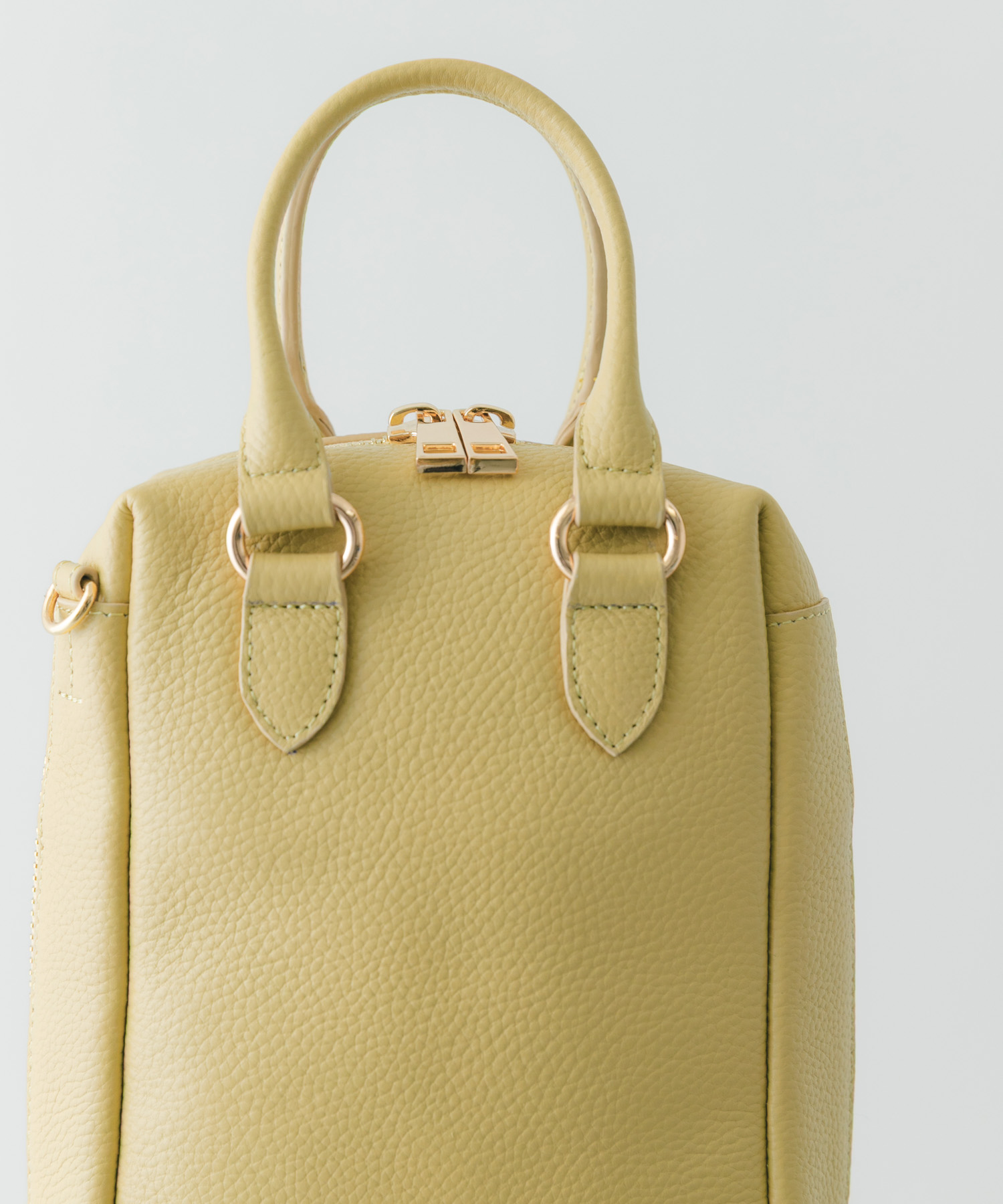 レザーミニボストンバッグ EGG one