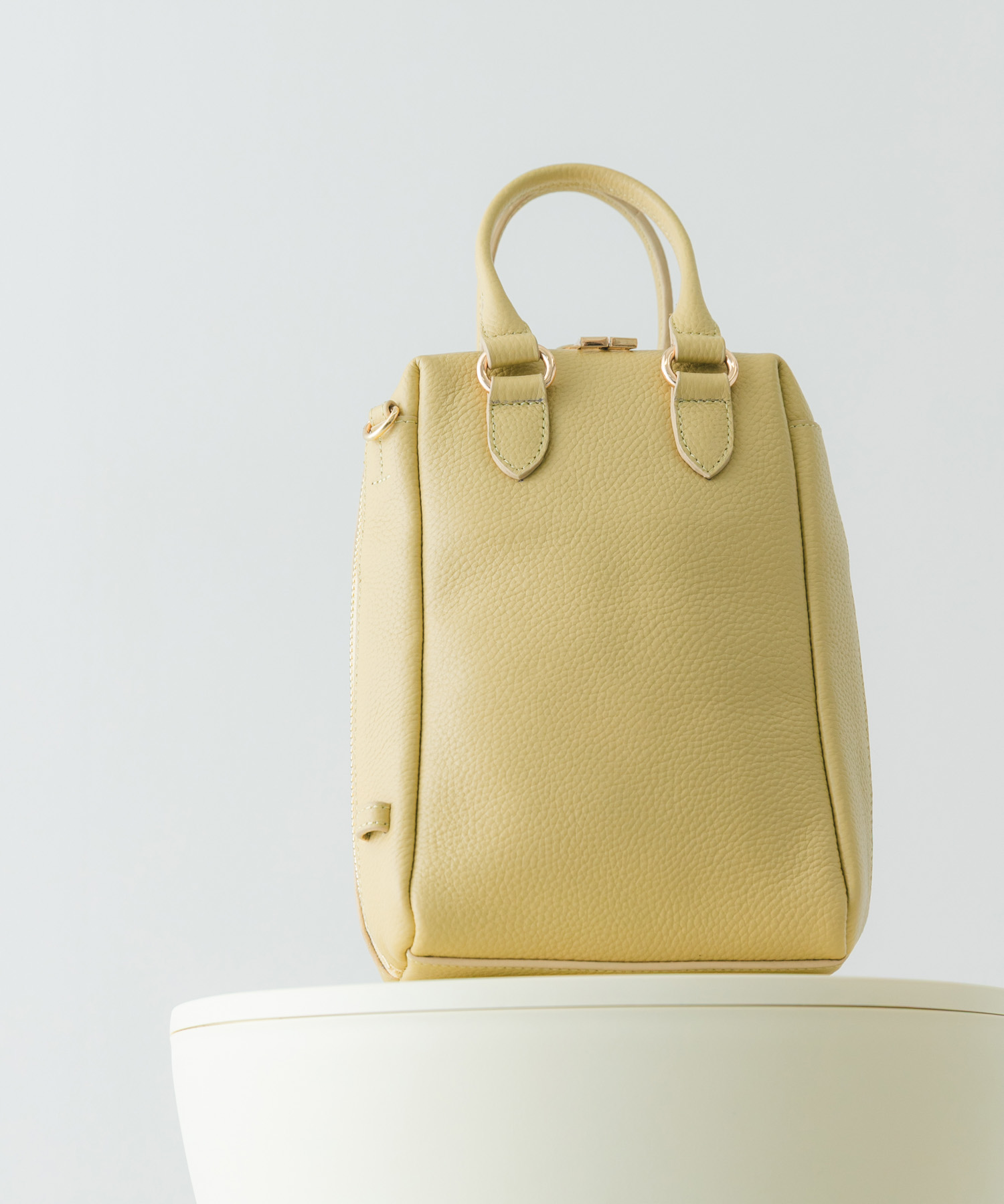 レザーミニボストンバッグ EGG one