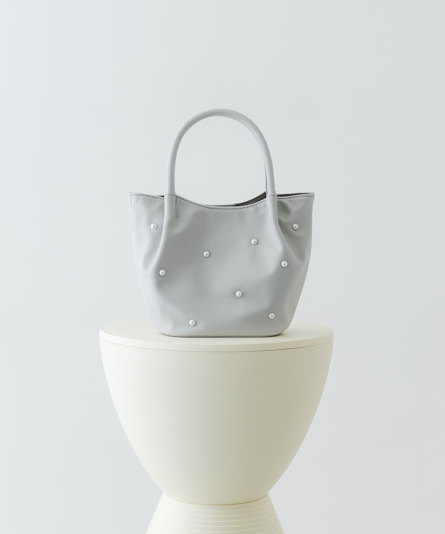 インバッグ付ミニパールバッグ GRAY/Ny one