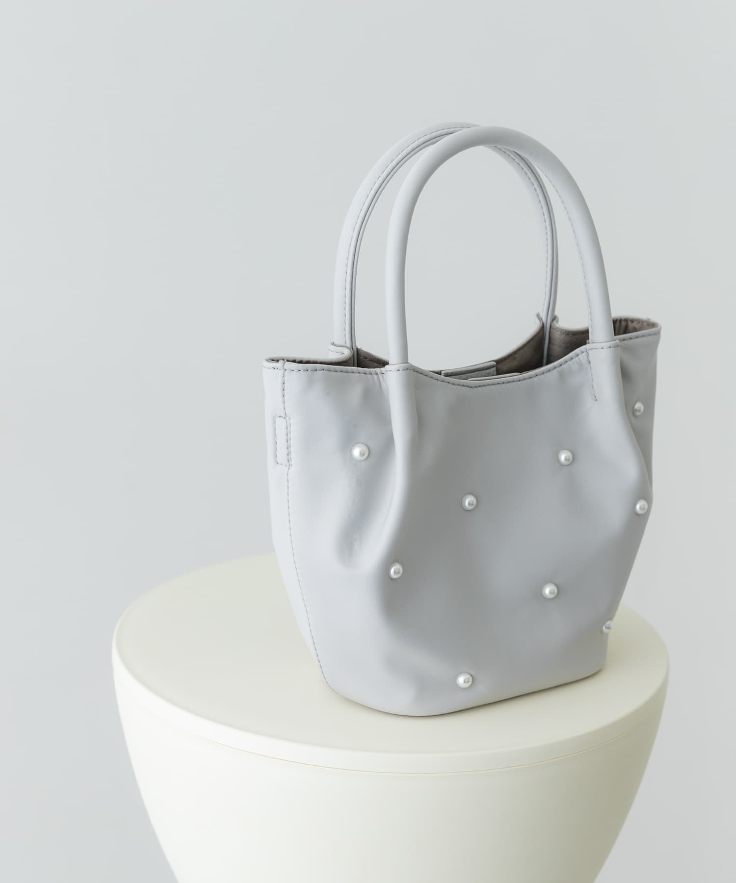インバッグ付ミニパールバッグ GRAY/Ny one