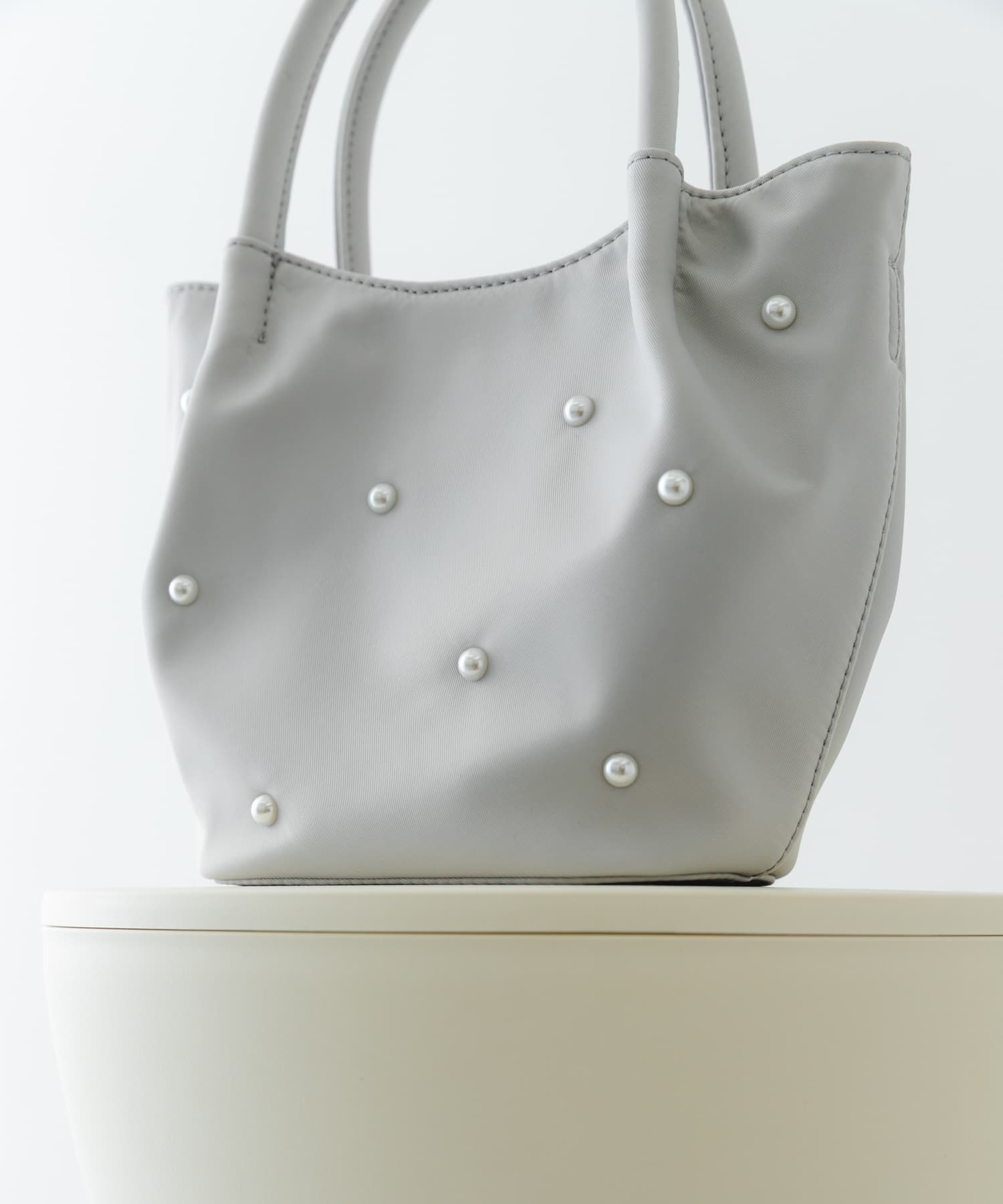 インバッグ付ミニパールバッグ GRAY/Ny one