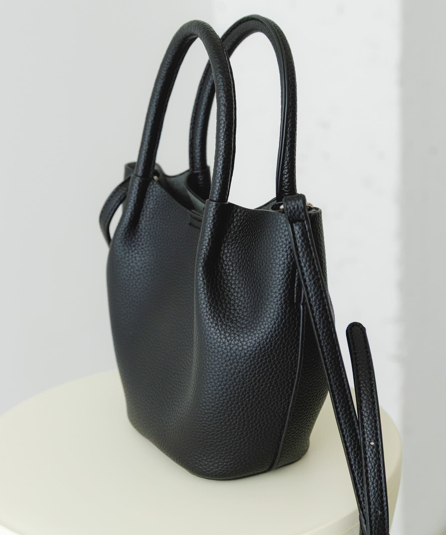 インバッグ付ミニパールバッグ BLACK one