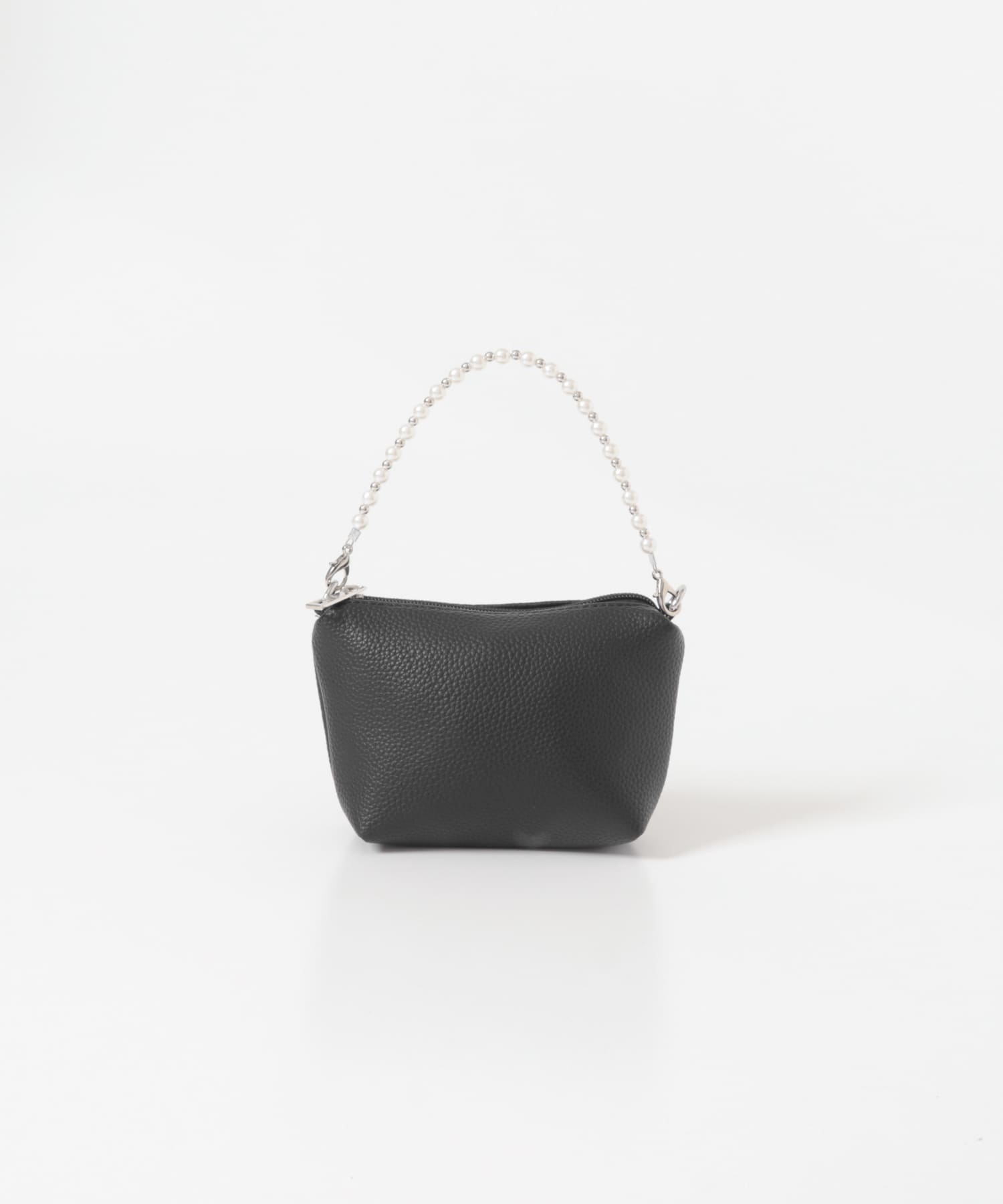 インバッグ付ミニパールバッグ BLACK one