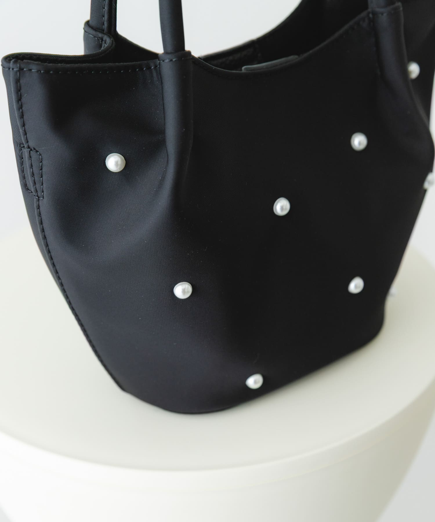 インバッグ付ミニパールバッグ BLACK/Ny one