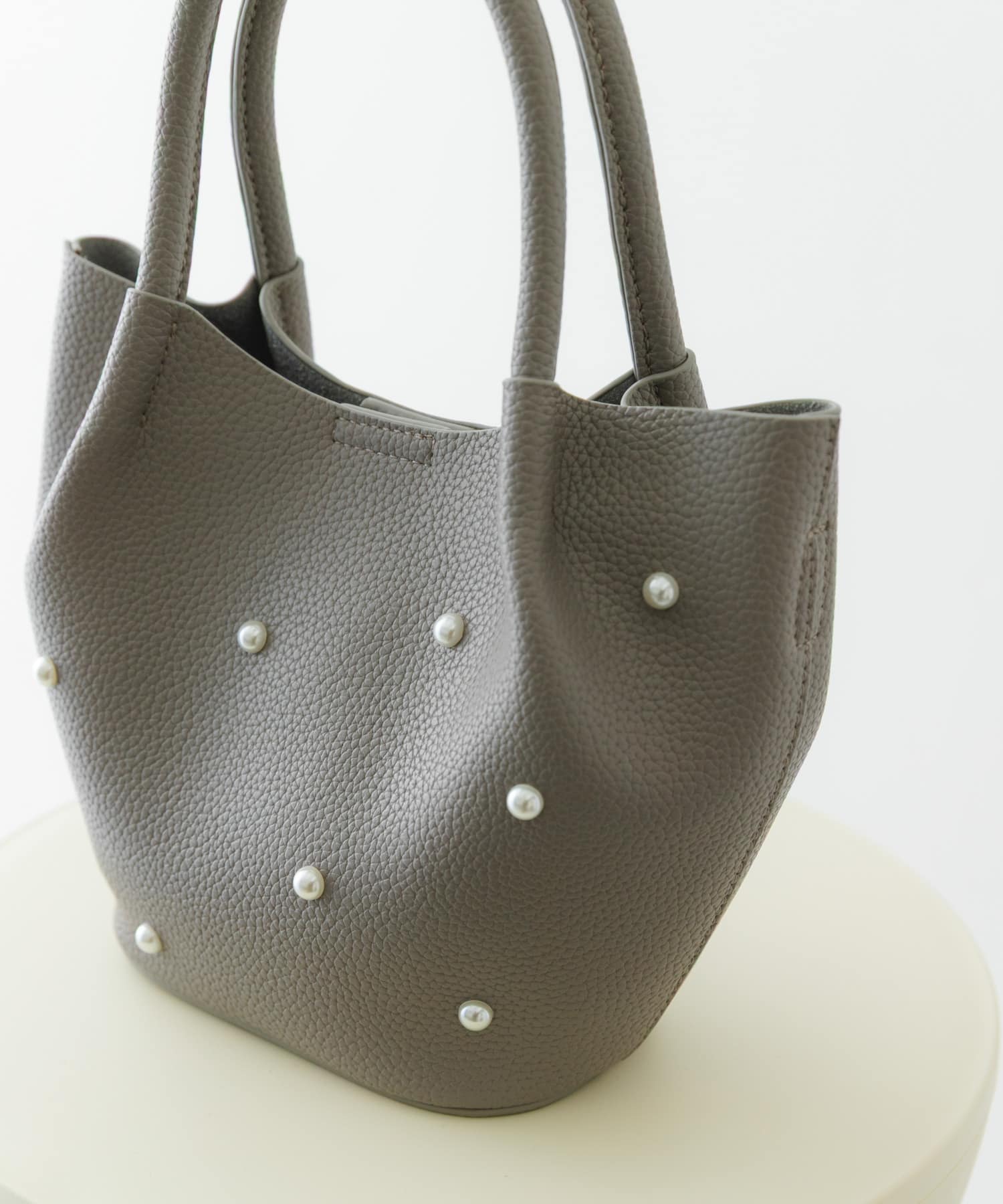 インバッグ付ミニパールバッグ GRAY one