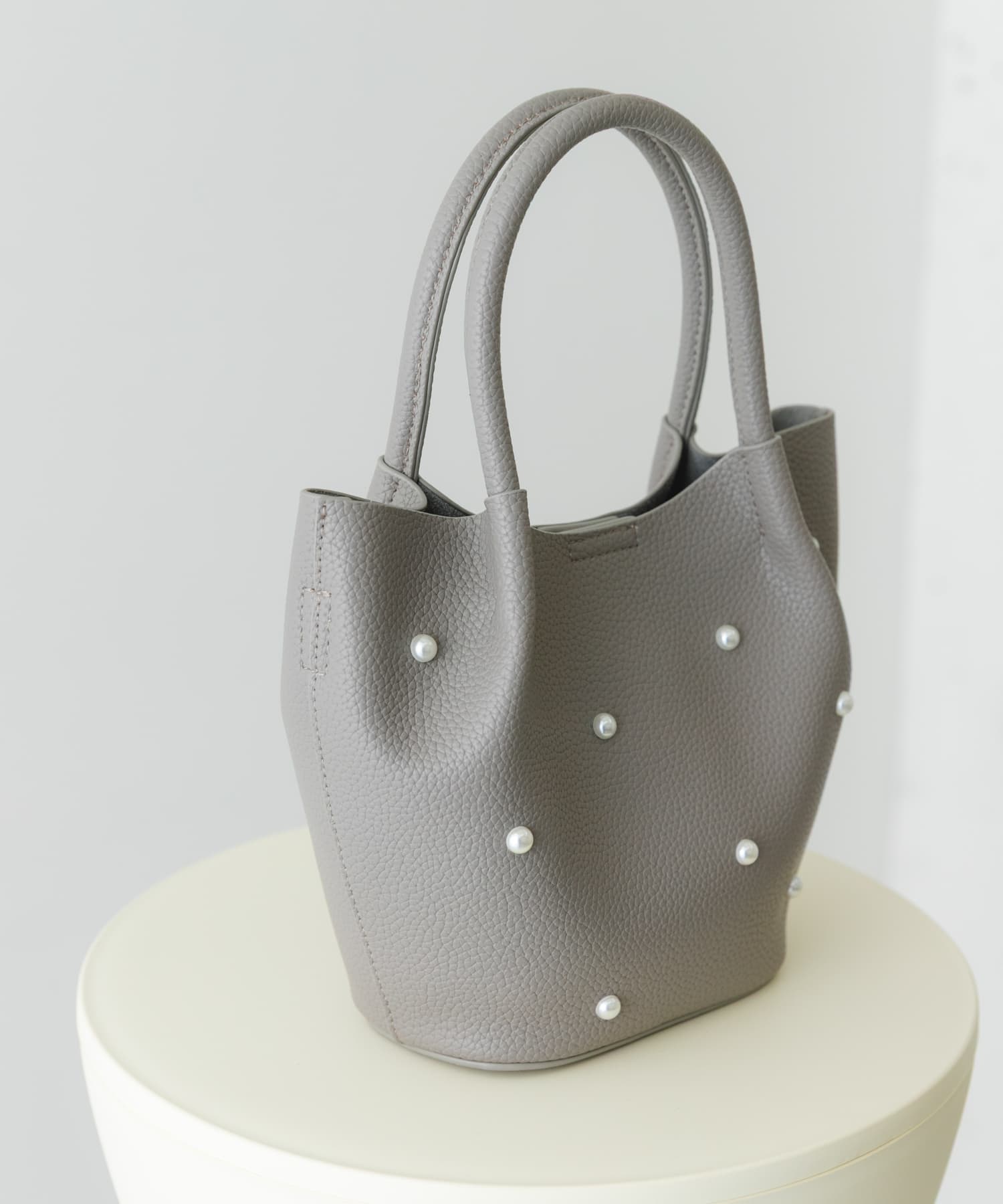 インバッグ付ミニパールバッグ GRAY one