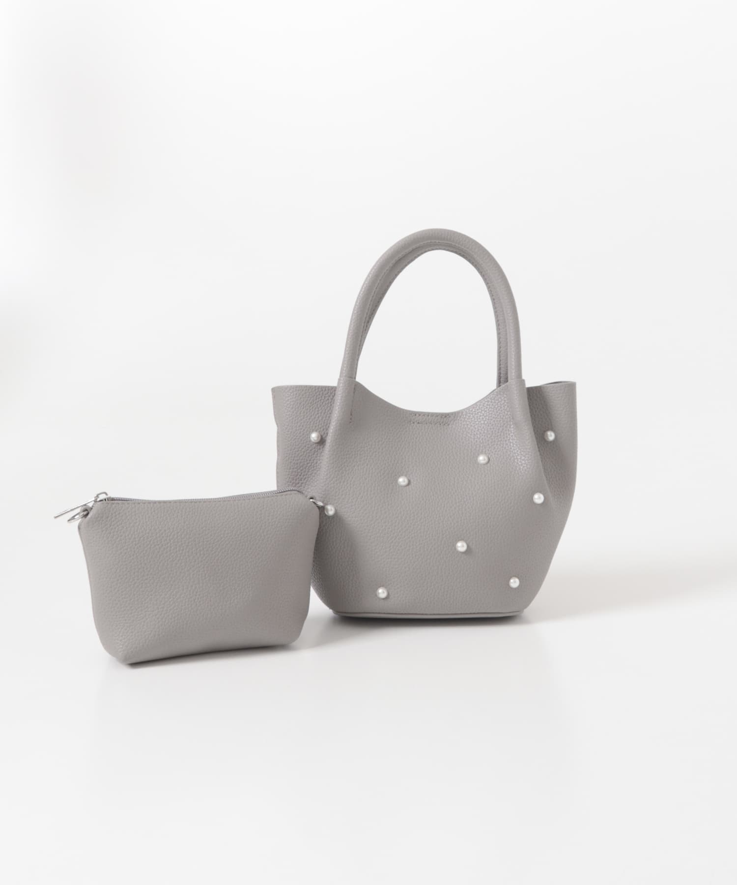 インバッグ付ミニパールバッグ GRAY one