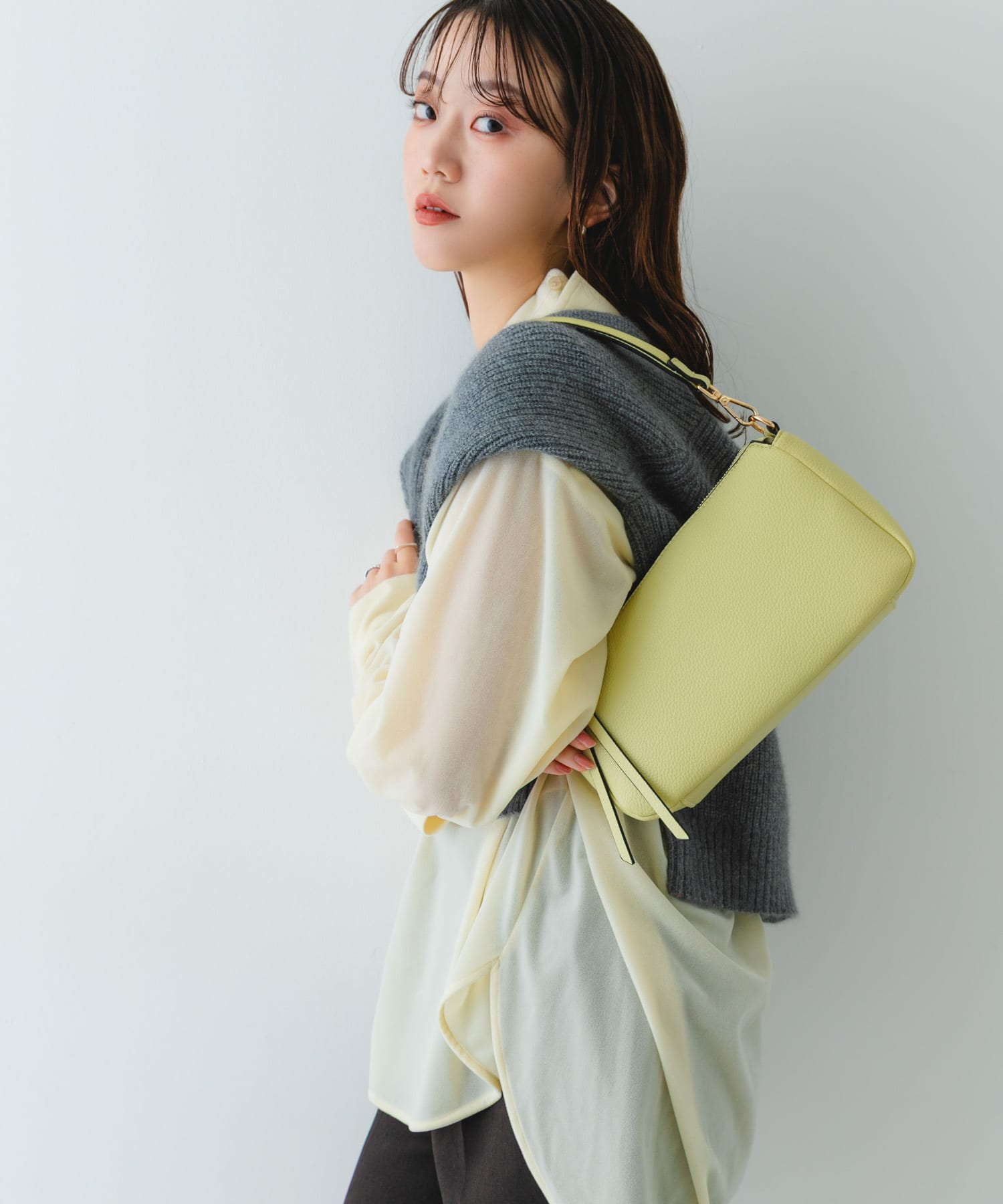 ななめ2WAYショルダーバッグ LIME One