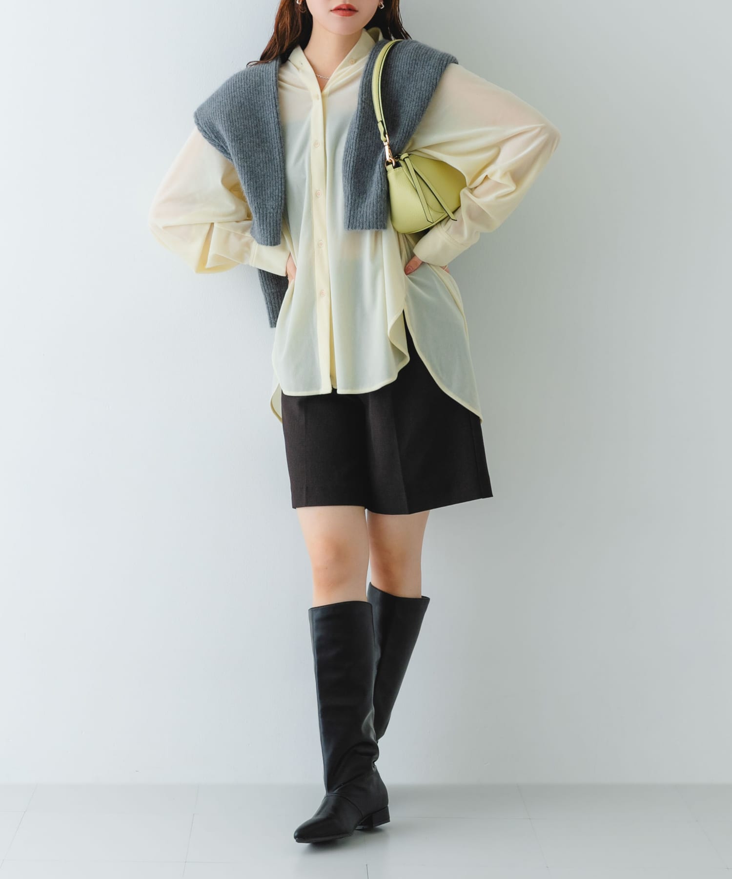 ななめ2WAYショルダーバッグ LIME One