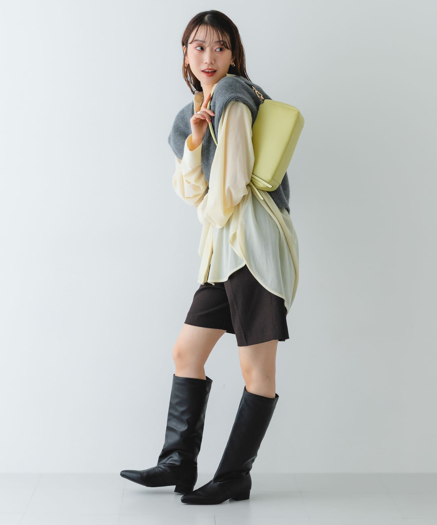 ななめ2WAYショルダーバッグ LIME One