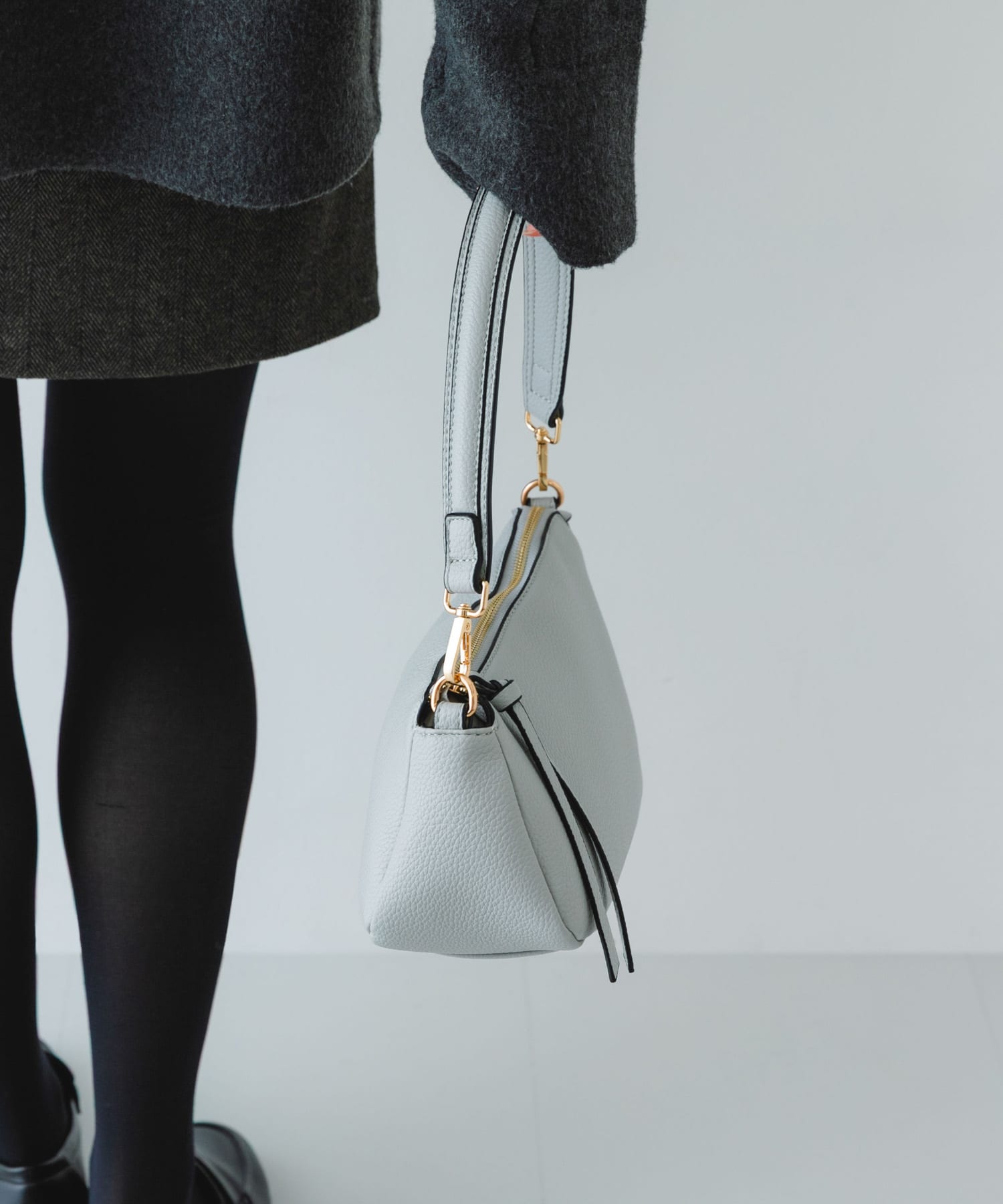 ななめ2WAYショルダーバッグ GRAY One