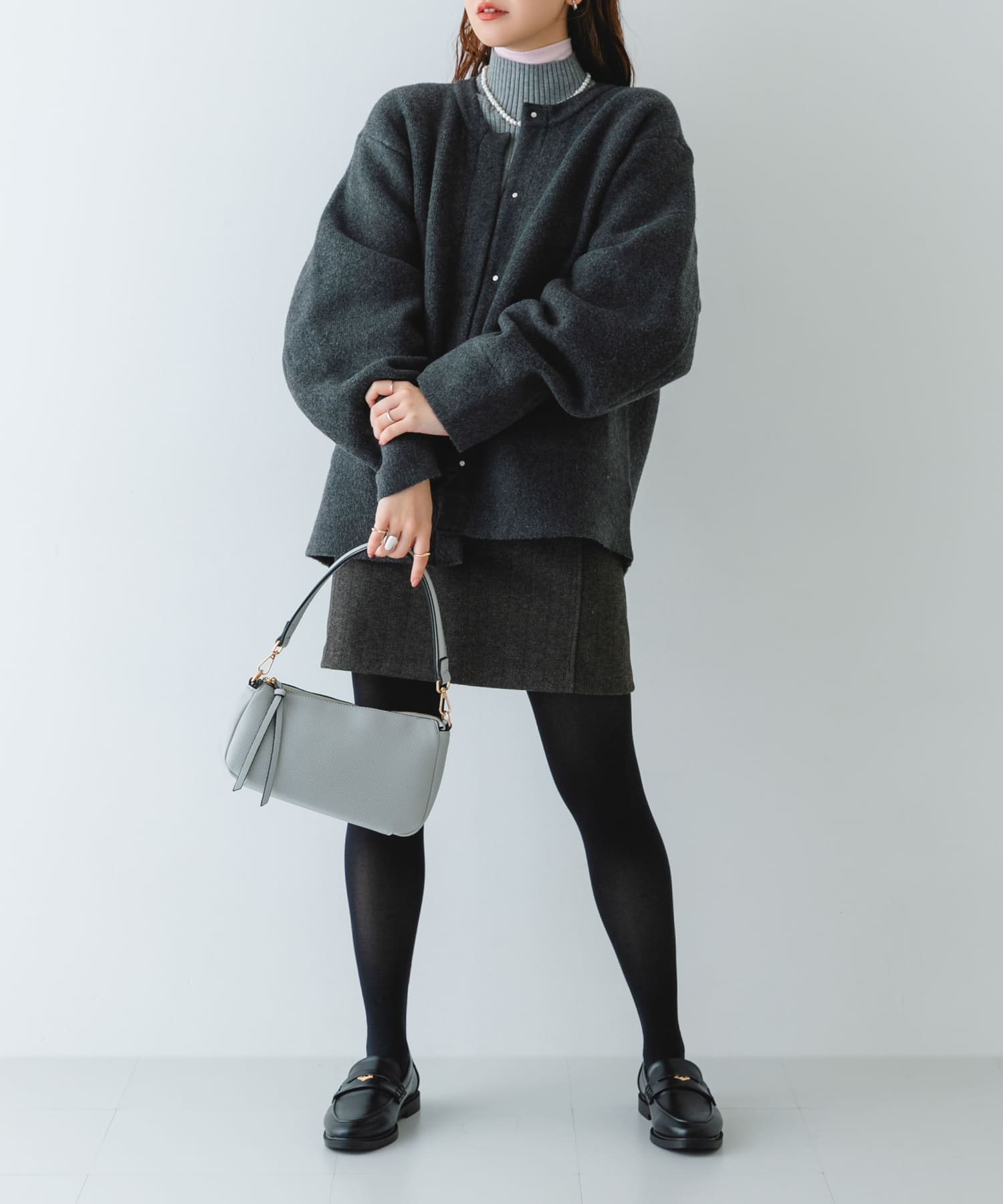 ななめ2WAYショルダーバッグ GRAY One