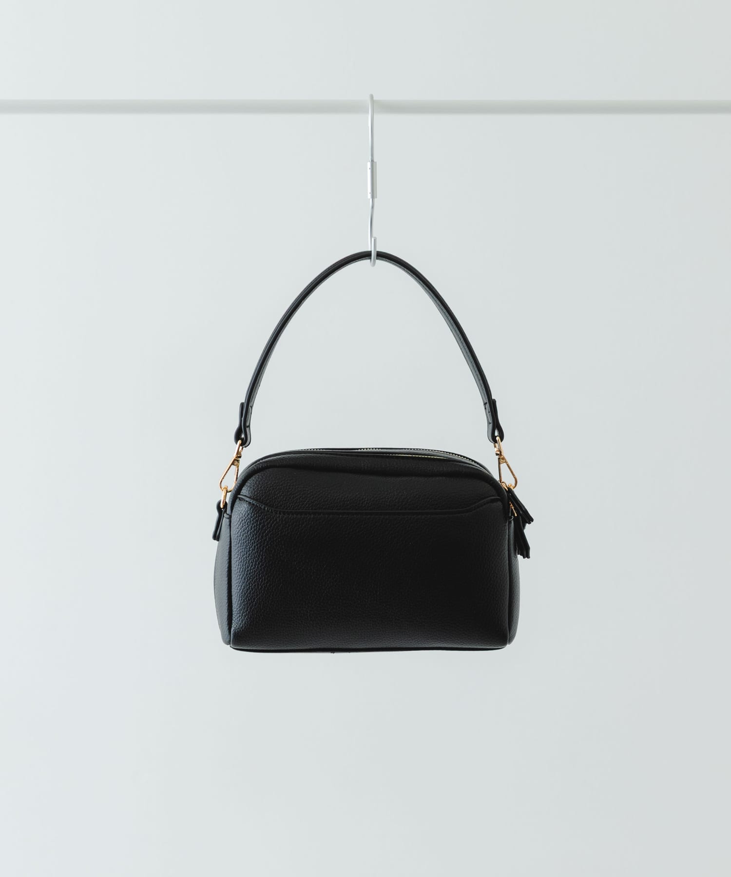 フロントポケットショルダーバッグ BLACK One