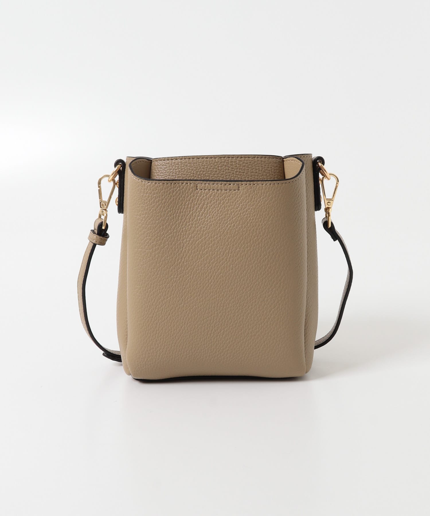 フロントポケットタテナガショルダーバッグ BEIGE One