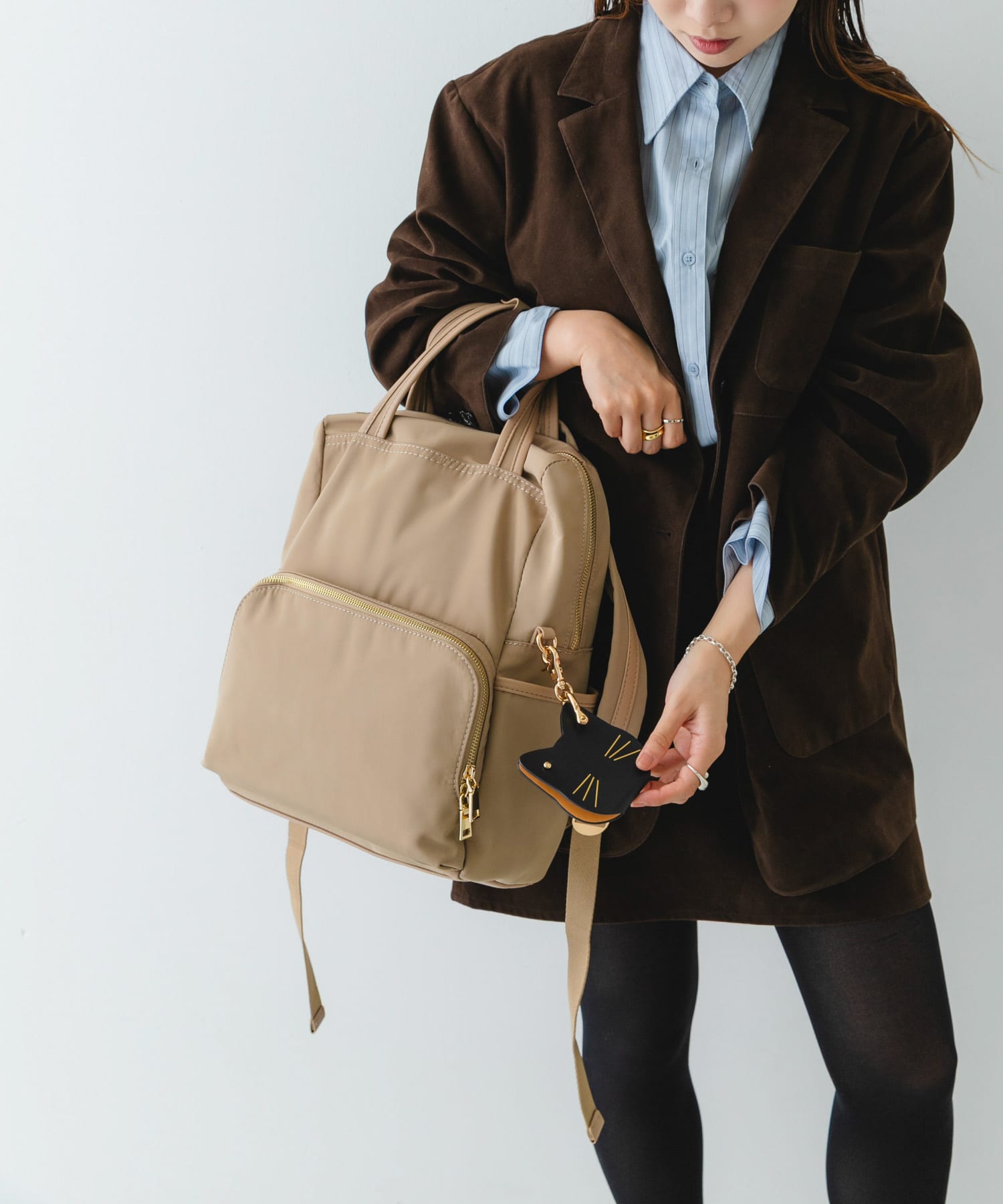 10ポケット撥水リュック GREIGE One