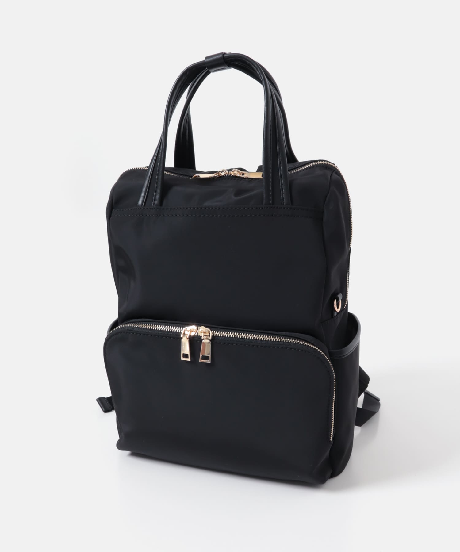 10ポケット撥水リュック BLACK One