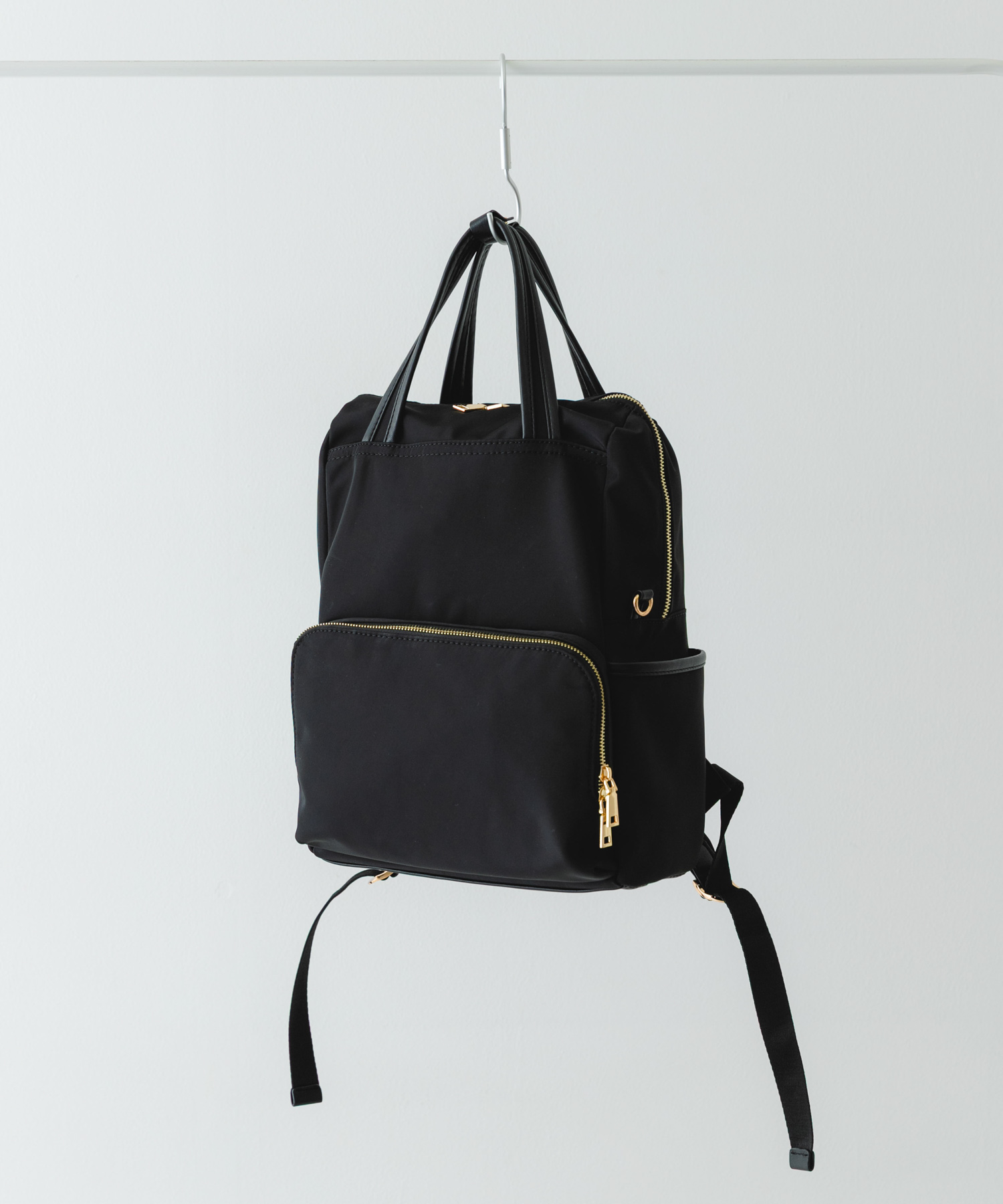 10ポケット撥水リュック BLACK One