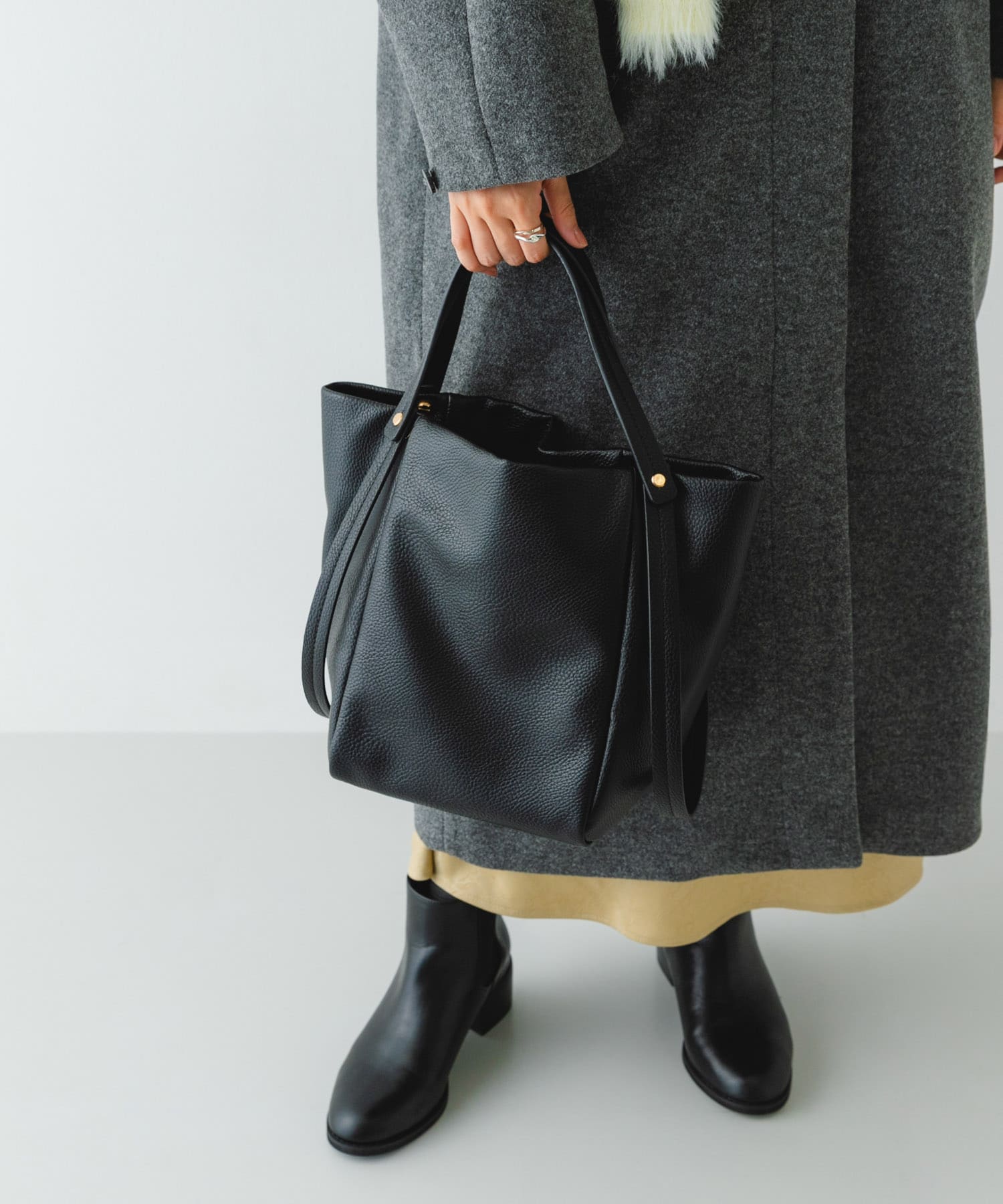 2WAYバケツバッグ BLACK One