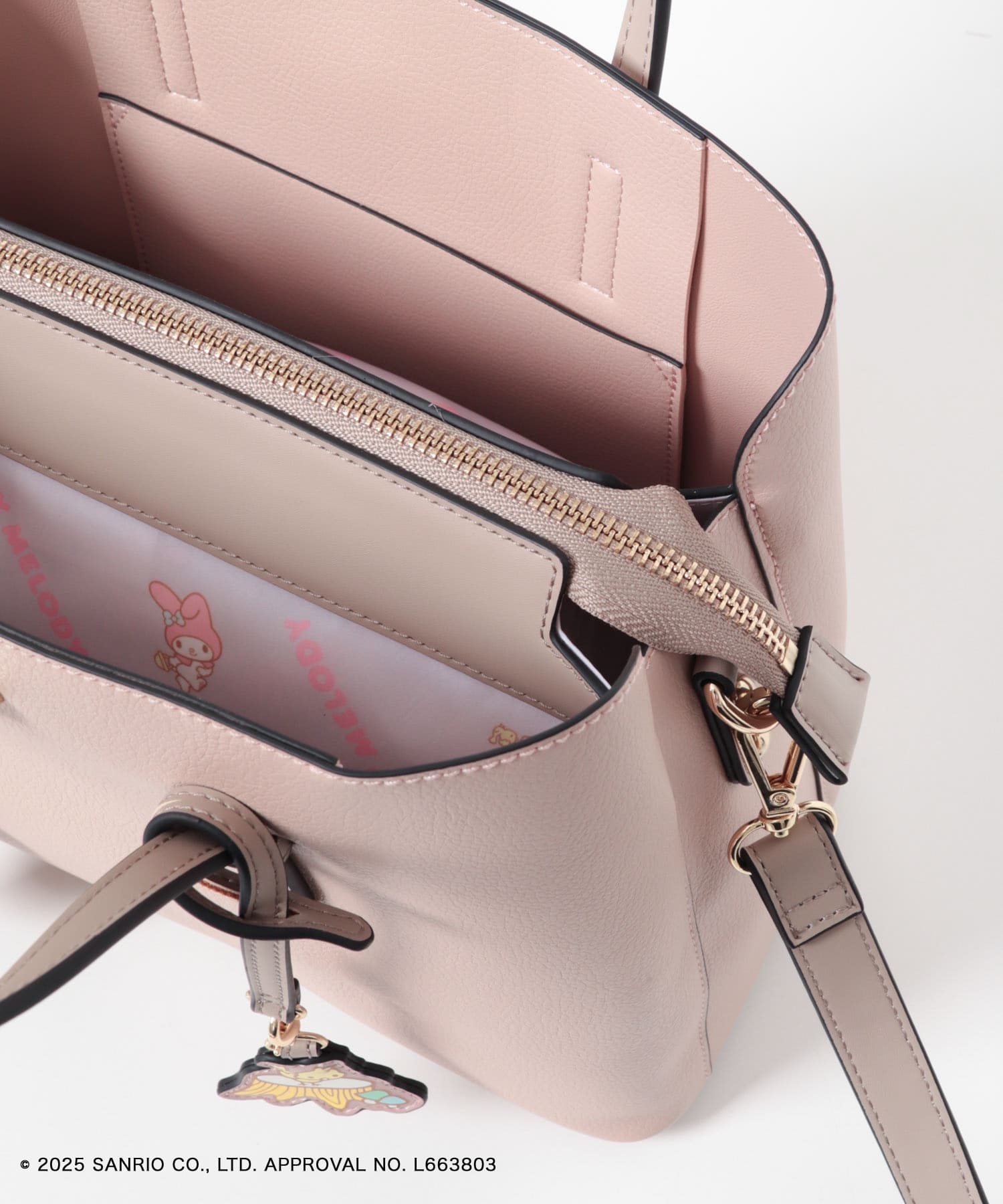 サンリオキャラクターズ チャーム付バッグ PINKxGRG One