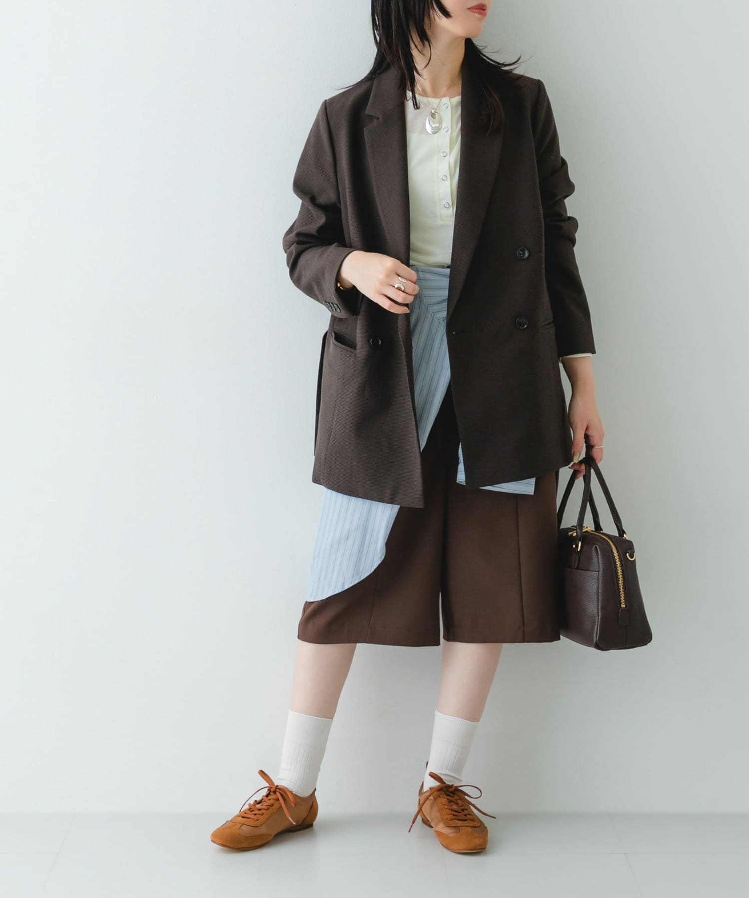 『WEB/一部店舗限定』ストレッチシューレースシューズ CAMEL 36