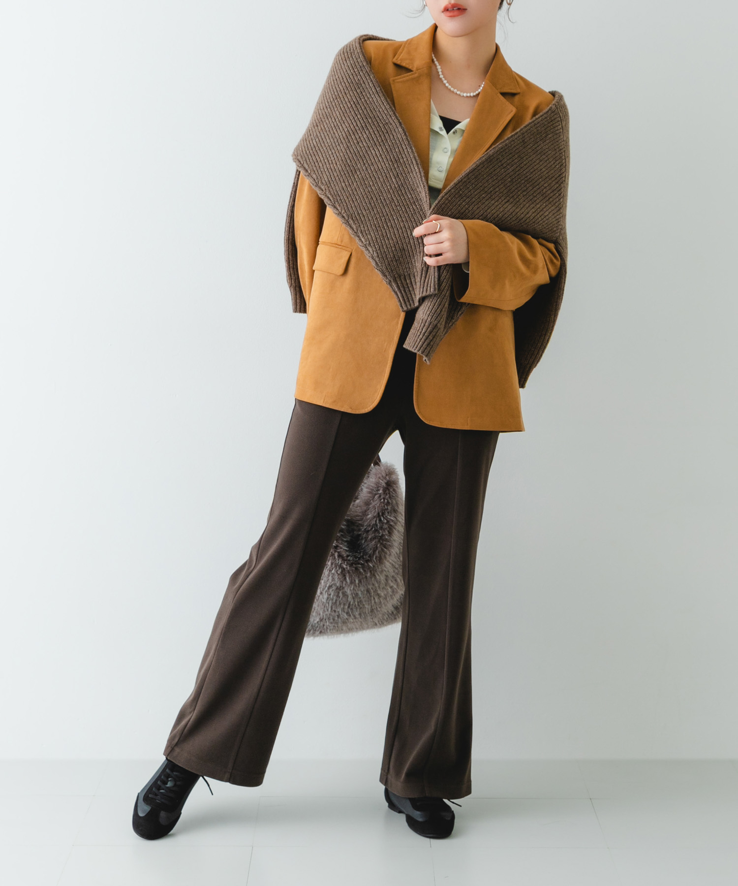 『WEB/一部店舗限定』ストレッチシューレースシューズ BLACK 36