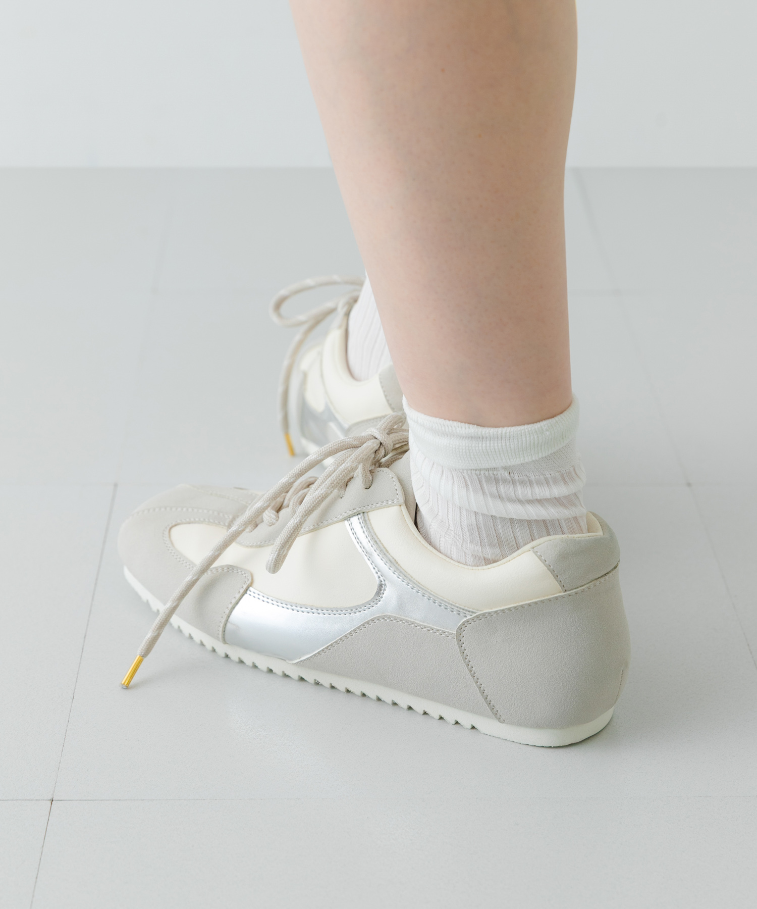 2WAYリボンスニーカー GRAY 36