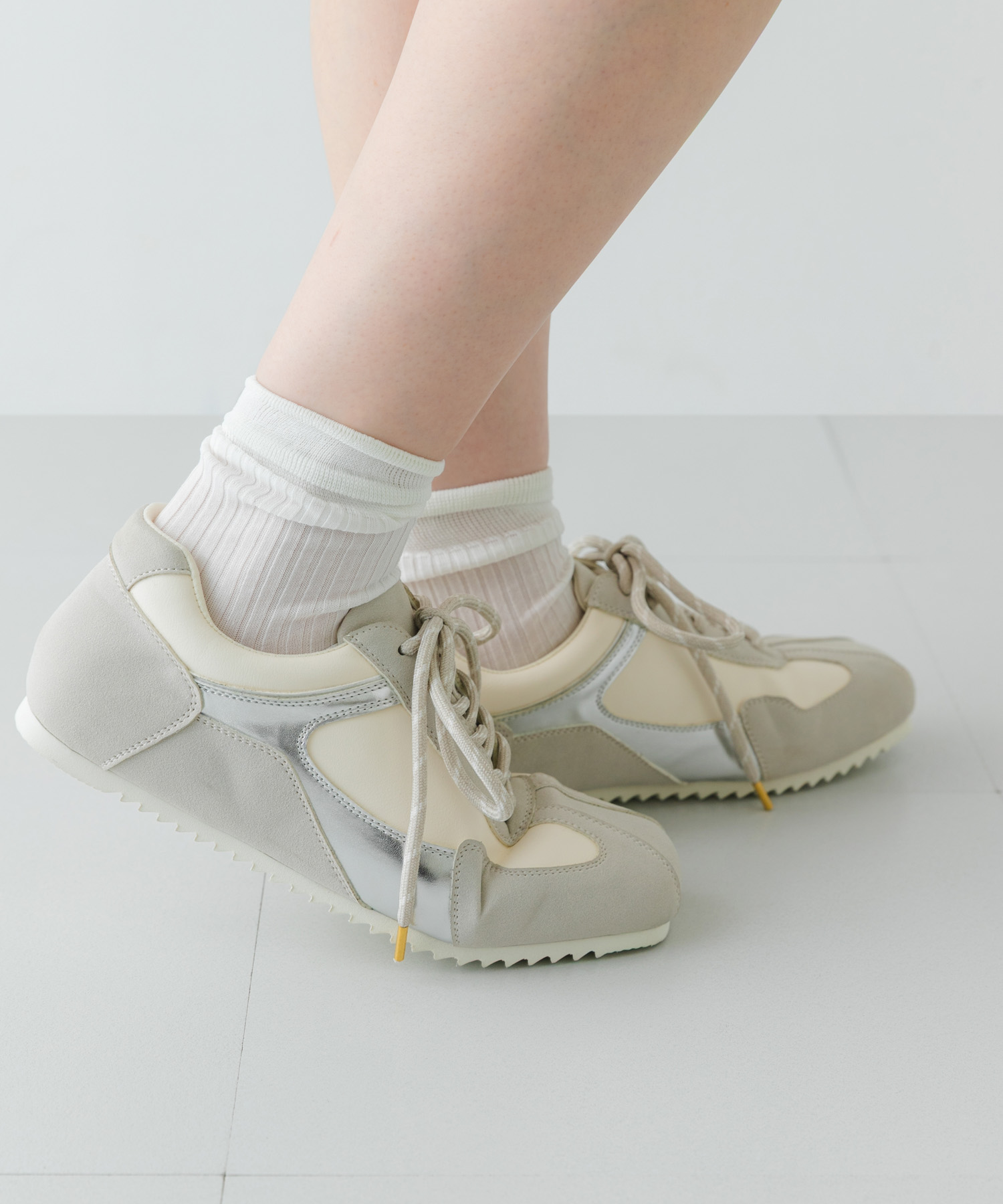 2WAYリボンスニーカー GRAY 36