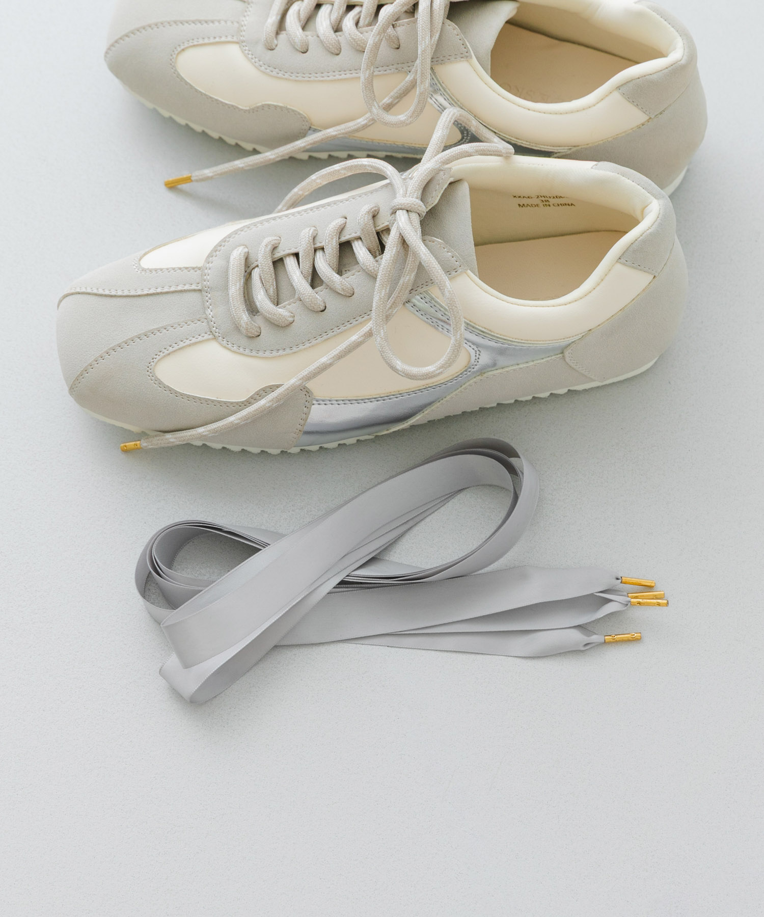2WAYリボンスニーカー GRAY 36