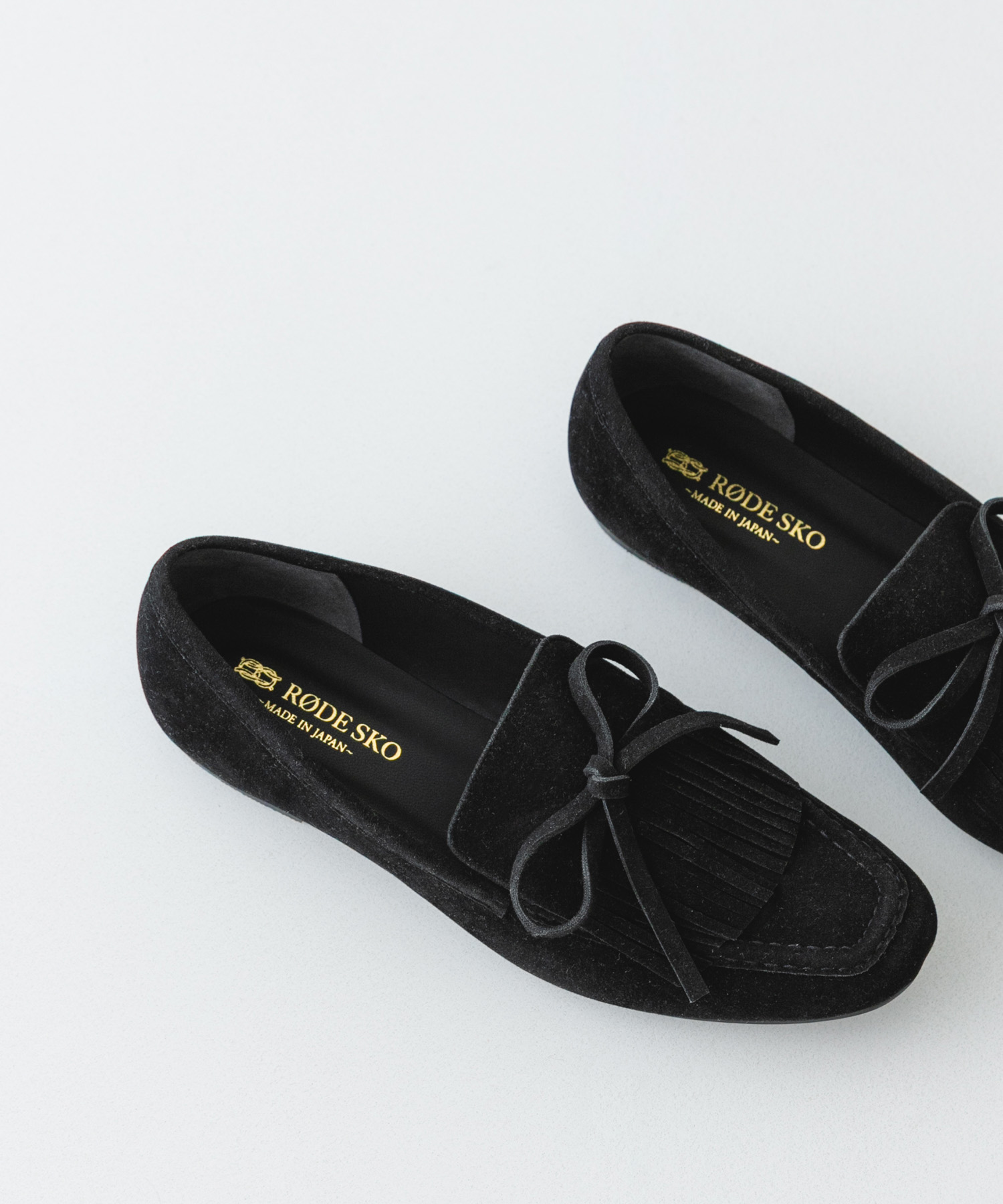 リボンフリンジローファー BLACK 36