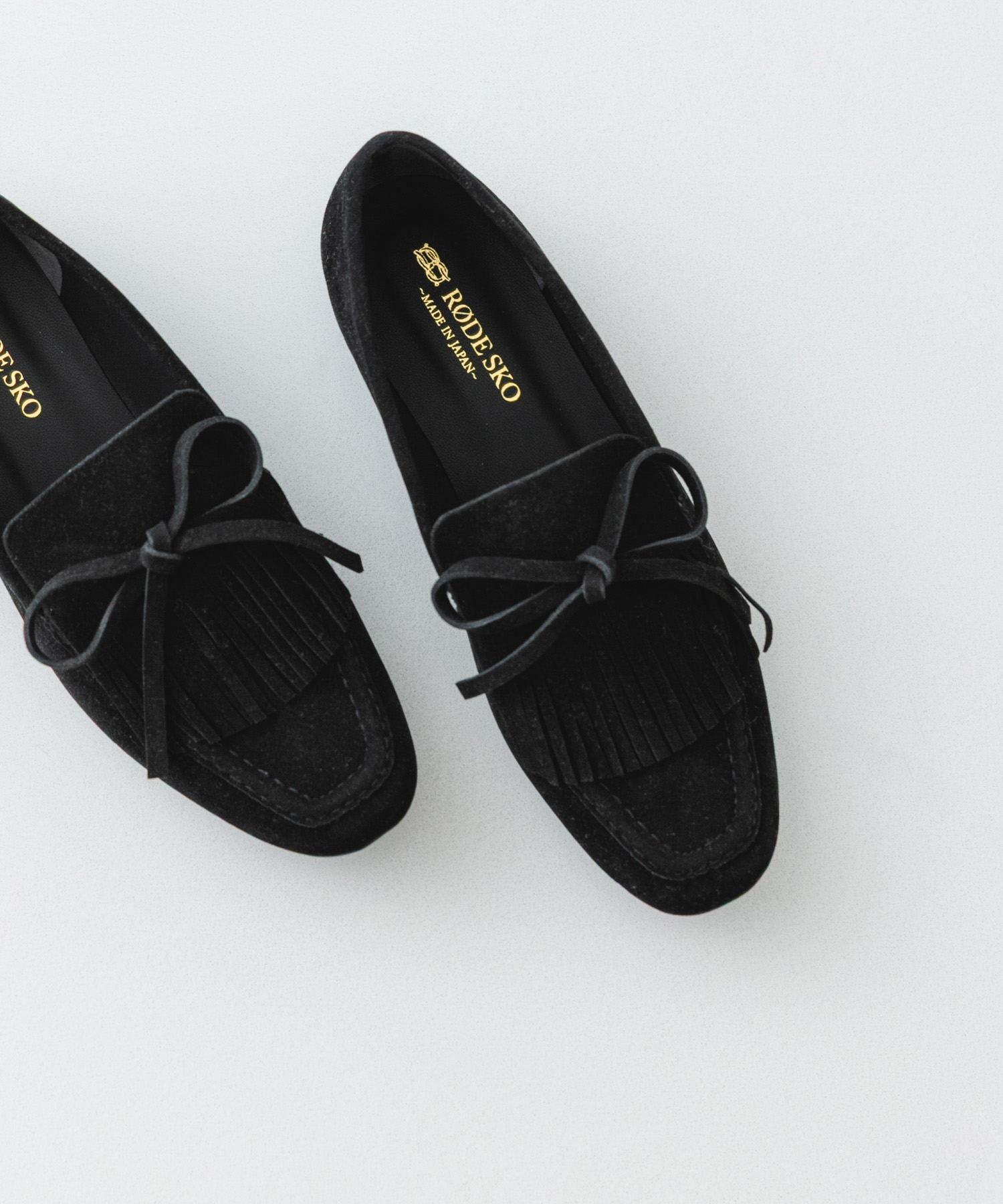 リボンフリンジローファー BLACK 36