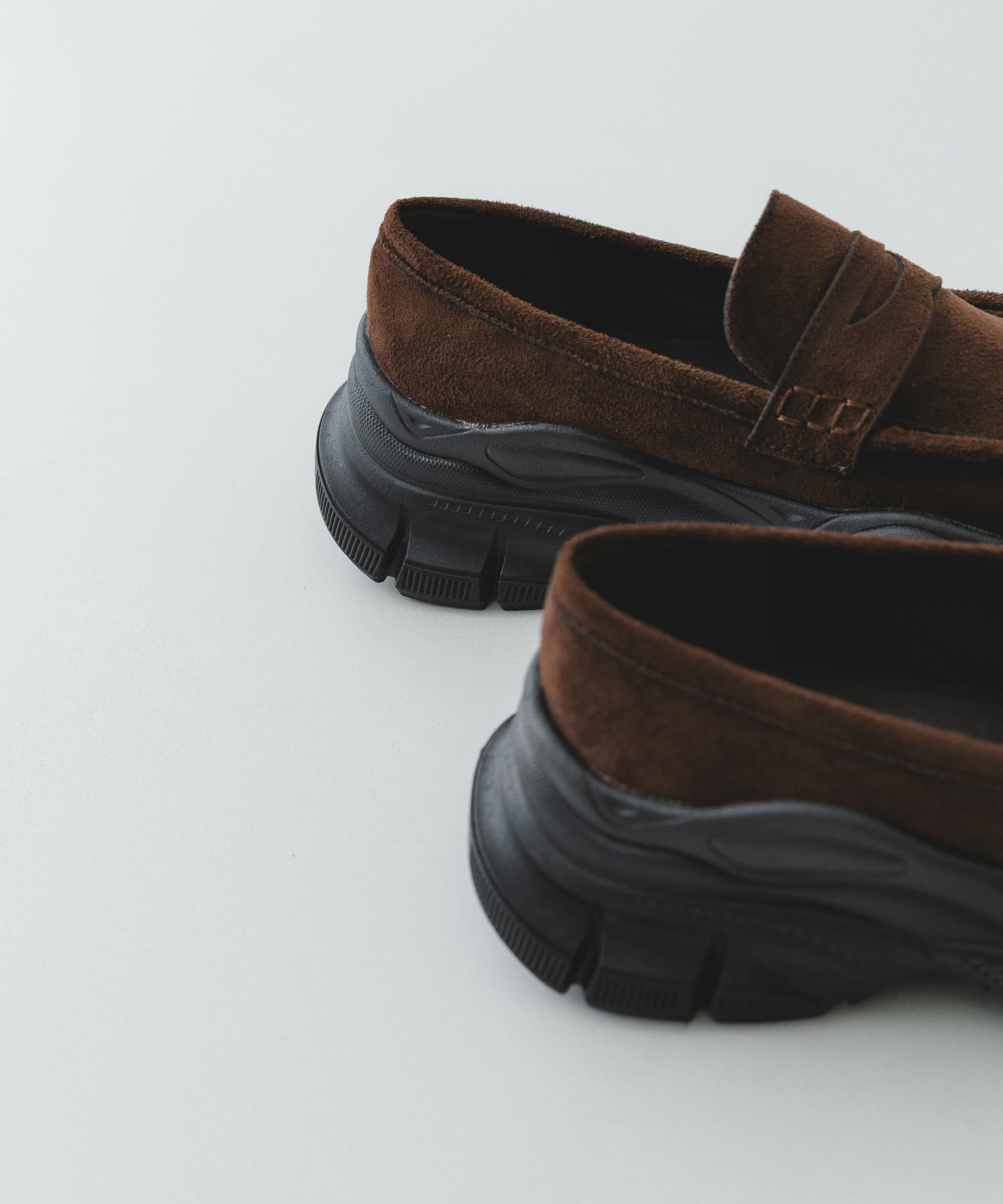 ボリュームソールローファー DARK BROWN 36