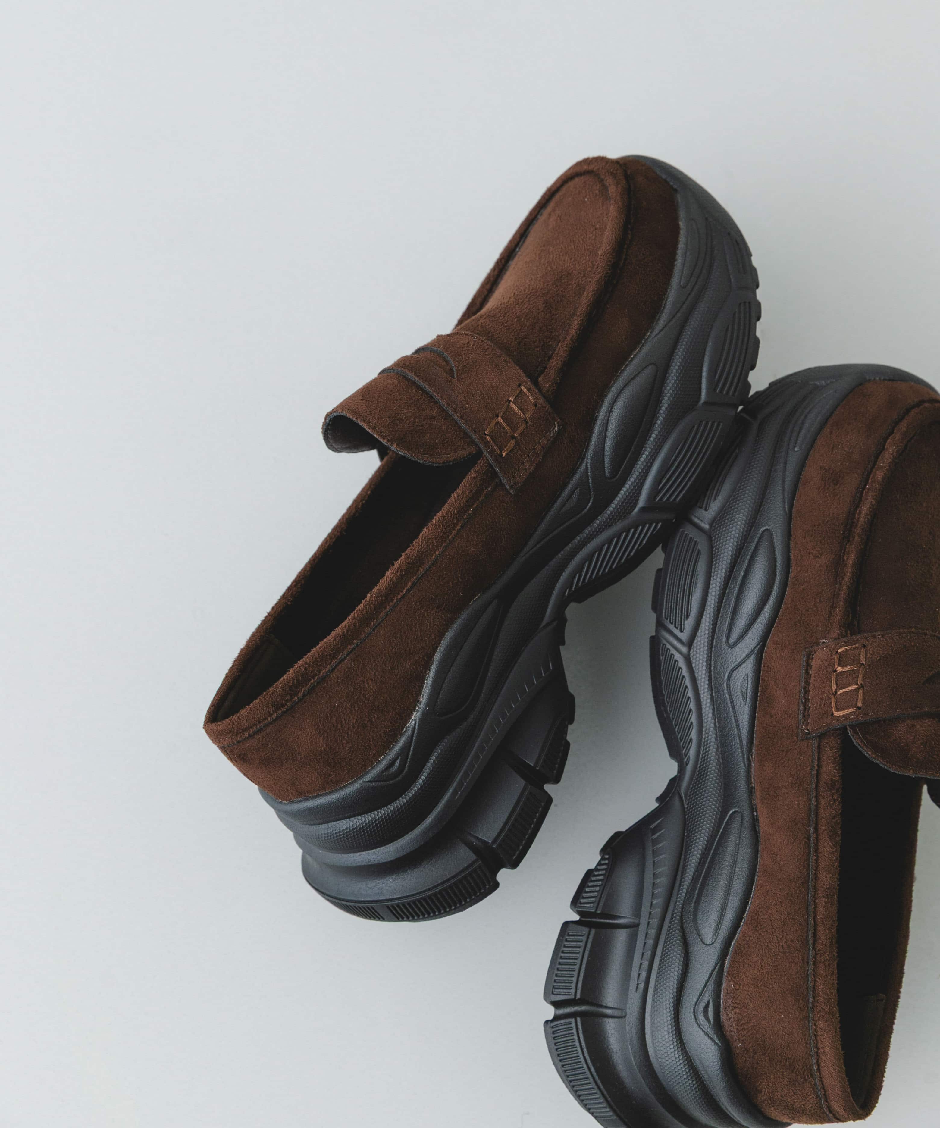 ボリュームソールローファー DARK BROWN 36