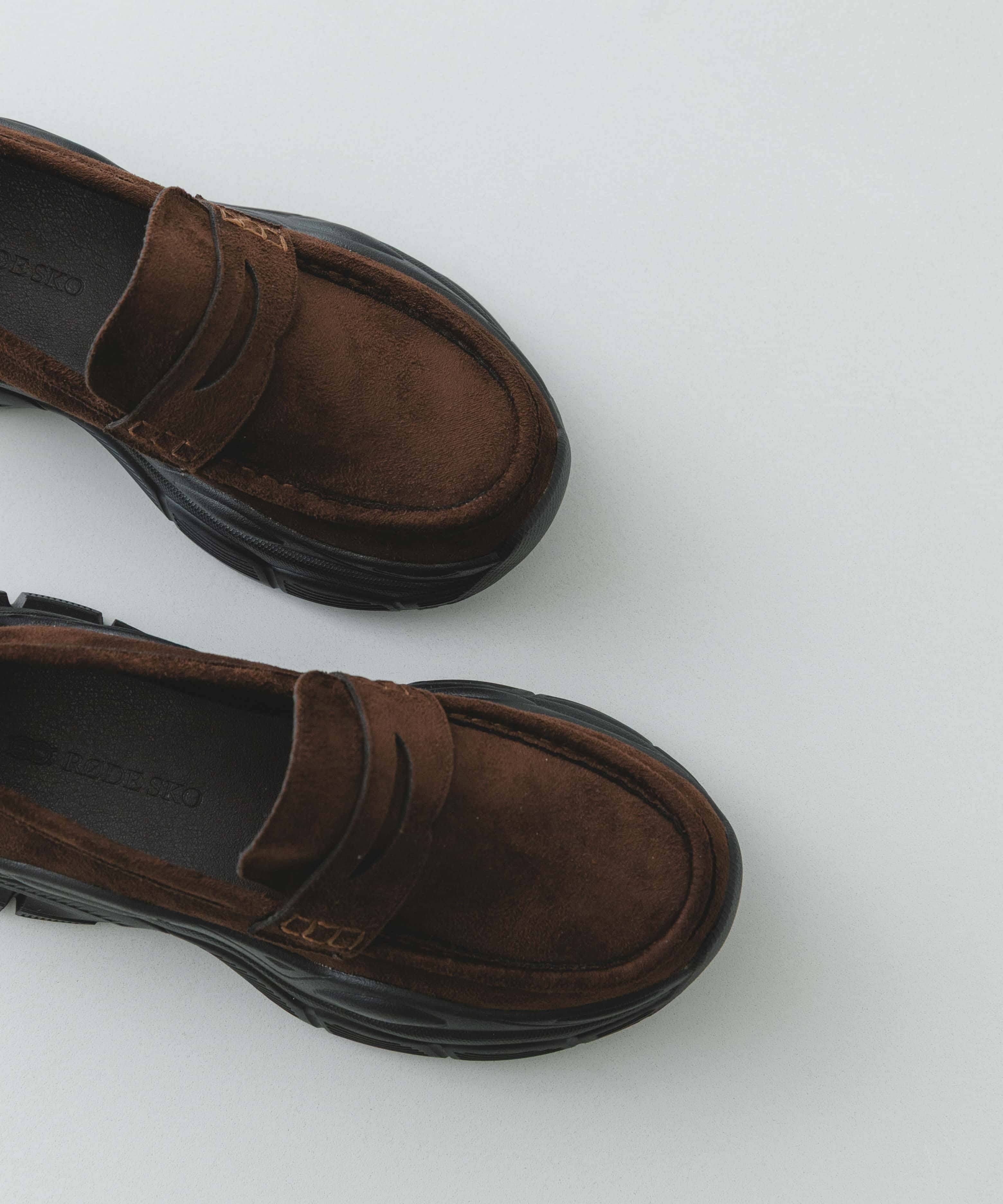 ボリュームソールローファー DARK BROWN 36