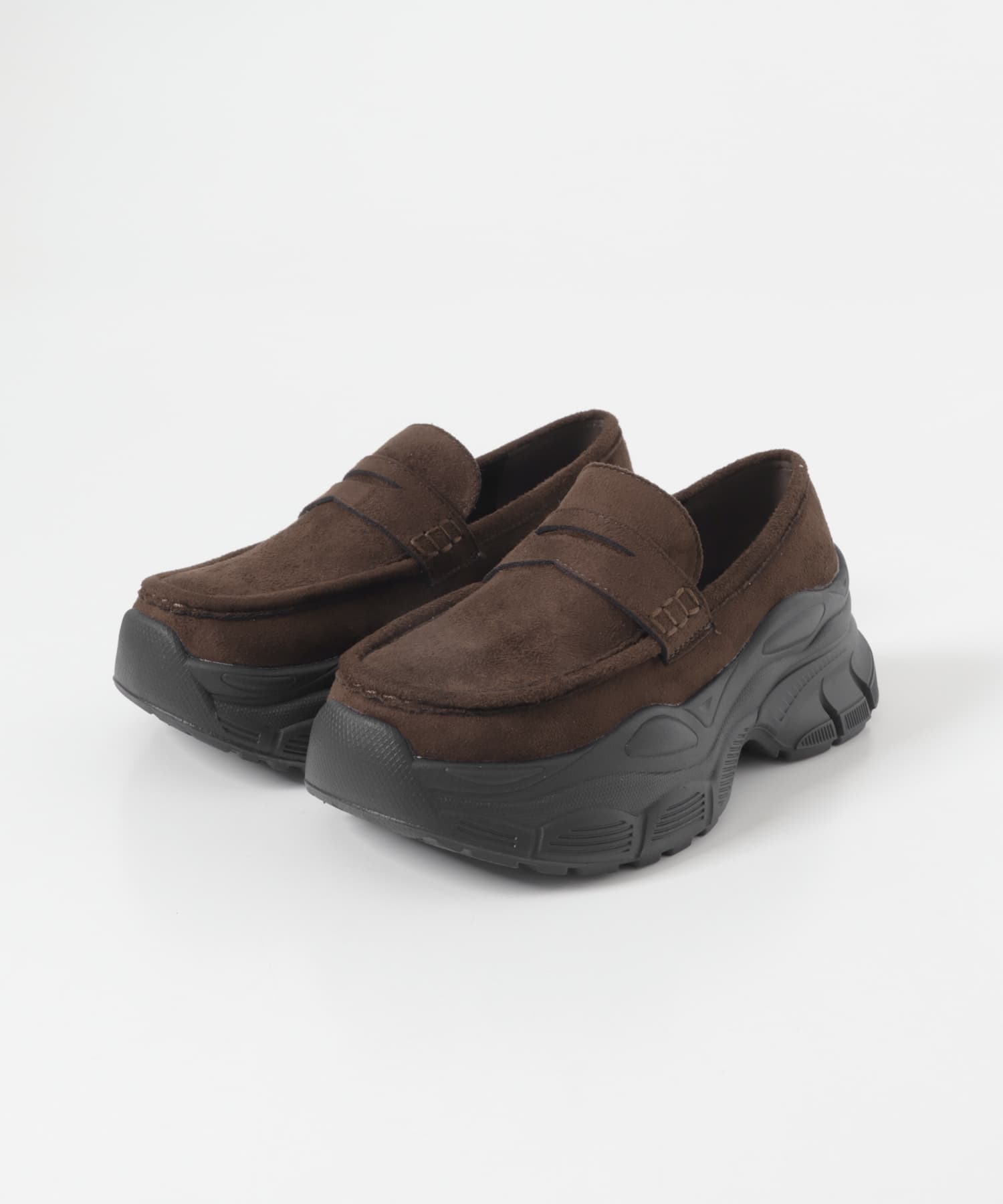 ボリュームソールローファー(36 DARK BROWN): シューズ｜URBAN