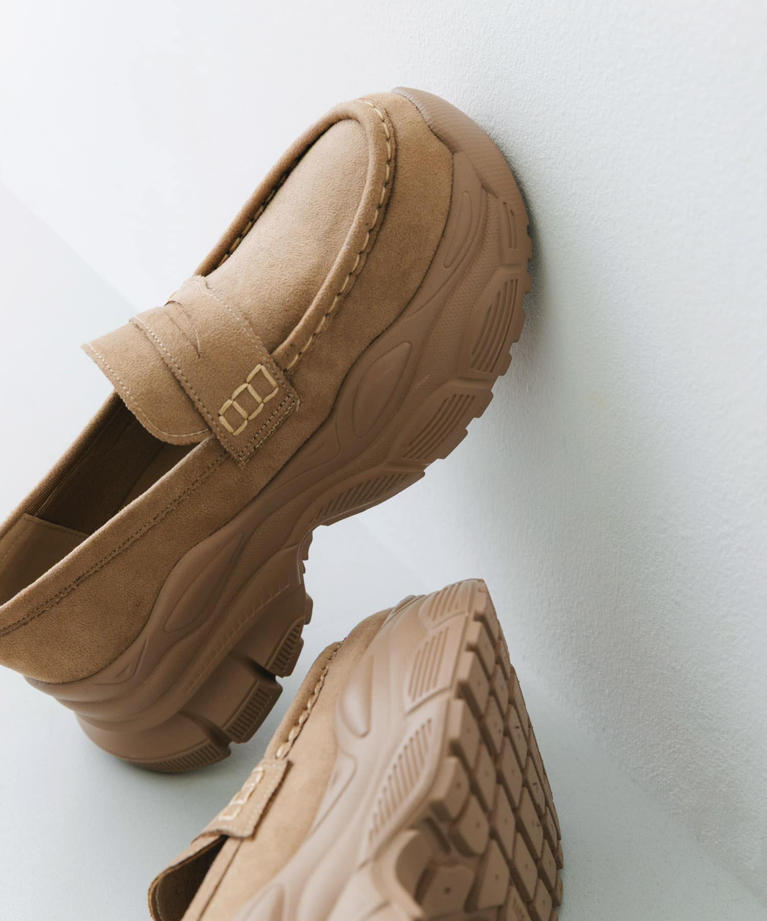 ボリュームソールローファー BEIGE 36