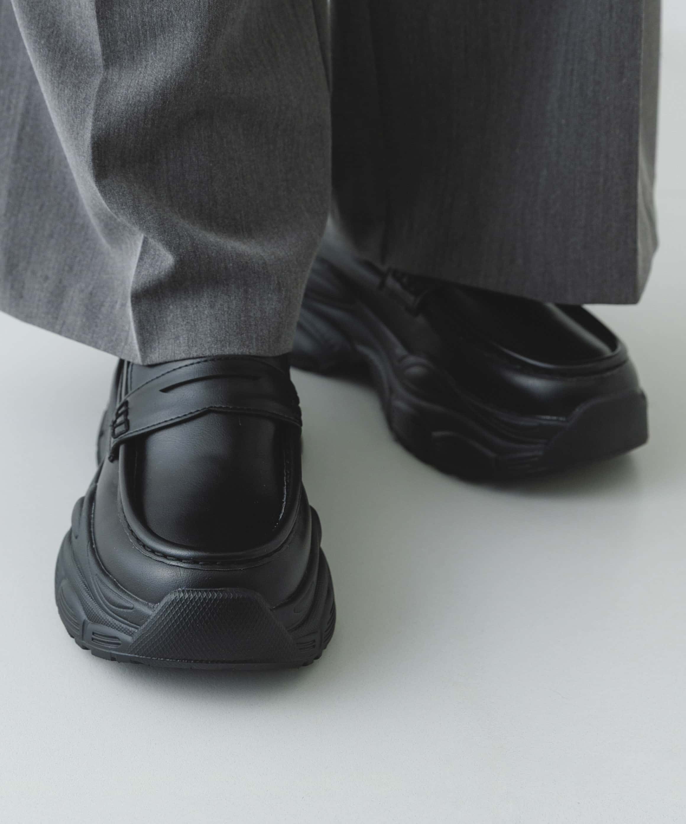 ボリュームソールローファー BLACK 36