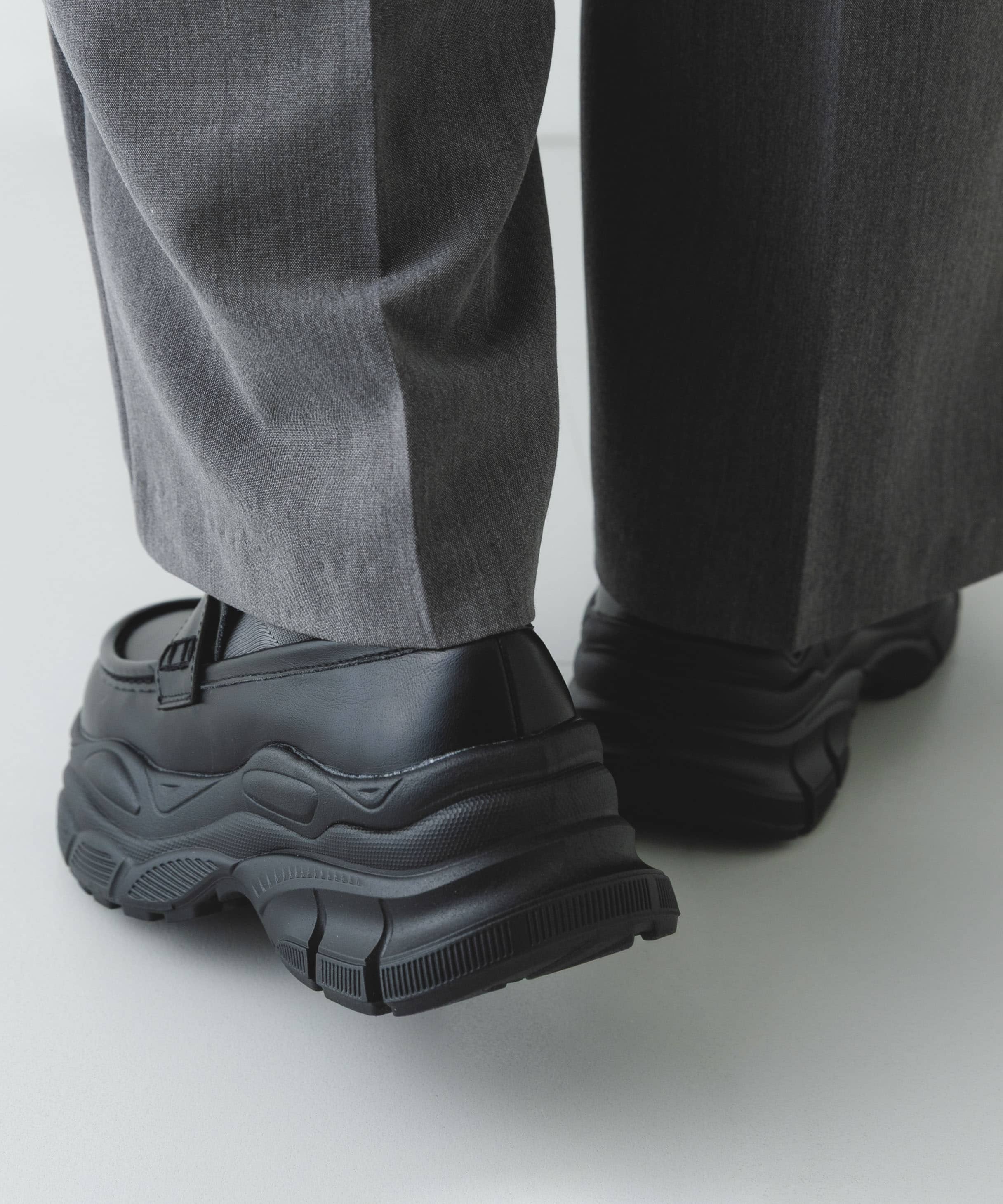 ボリュームソールローファー BLACK 36