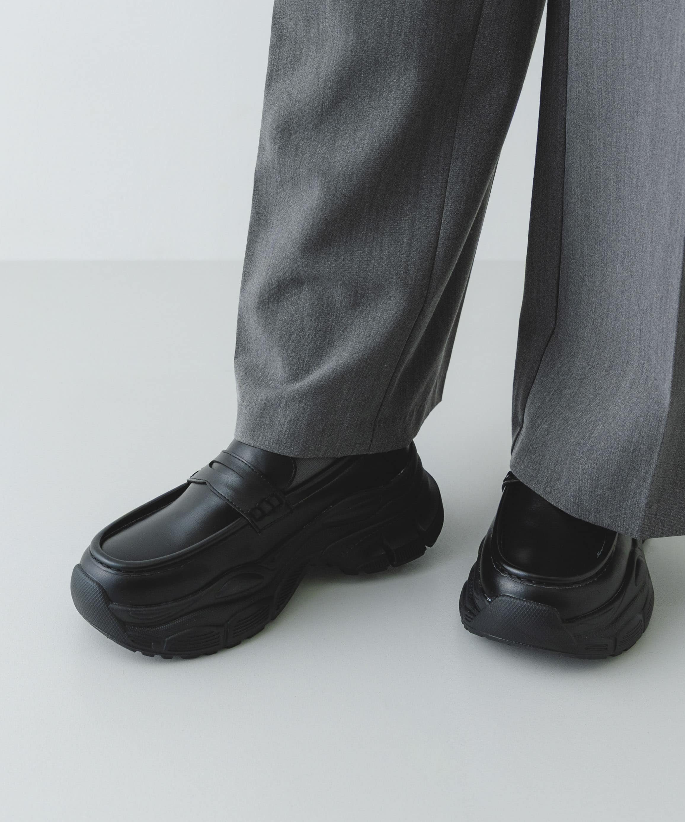 ボリュームソールローファー BLACK 36