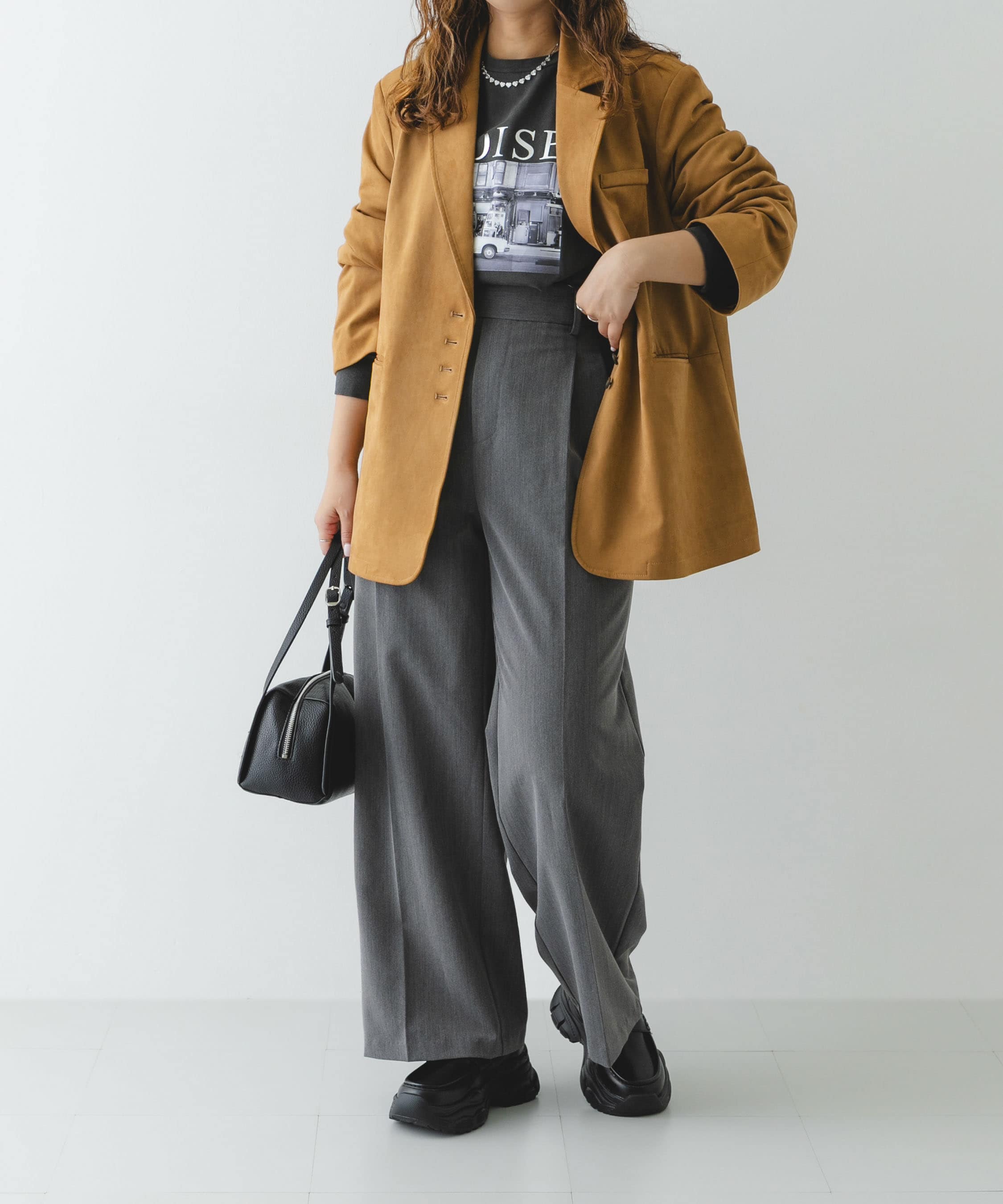 ボリュームソールローファー BLACK 36