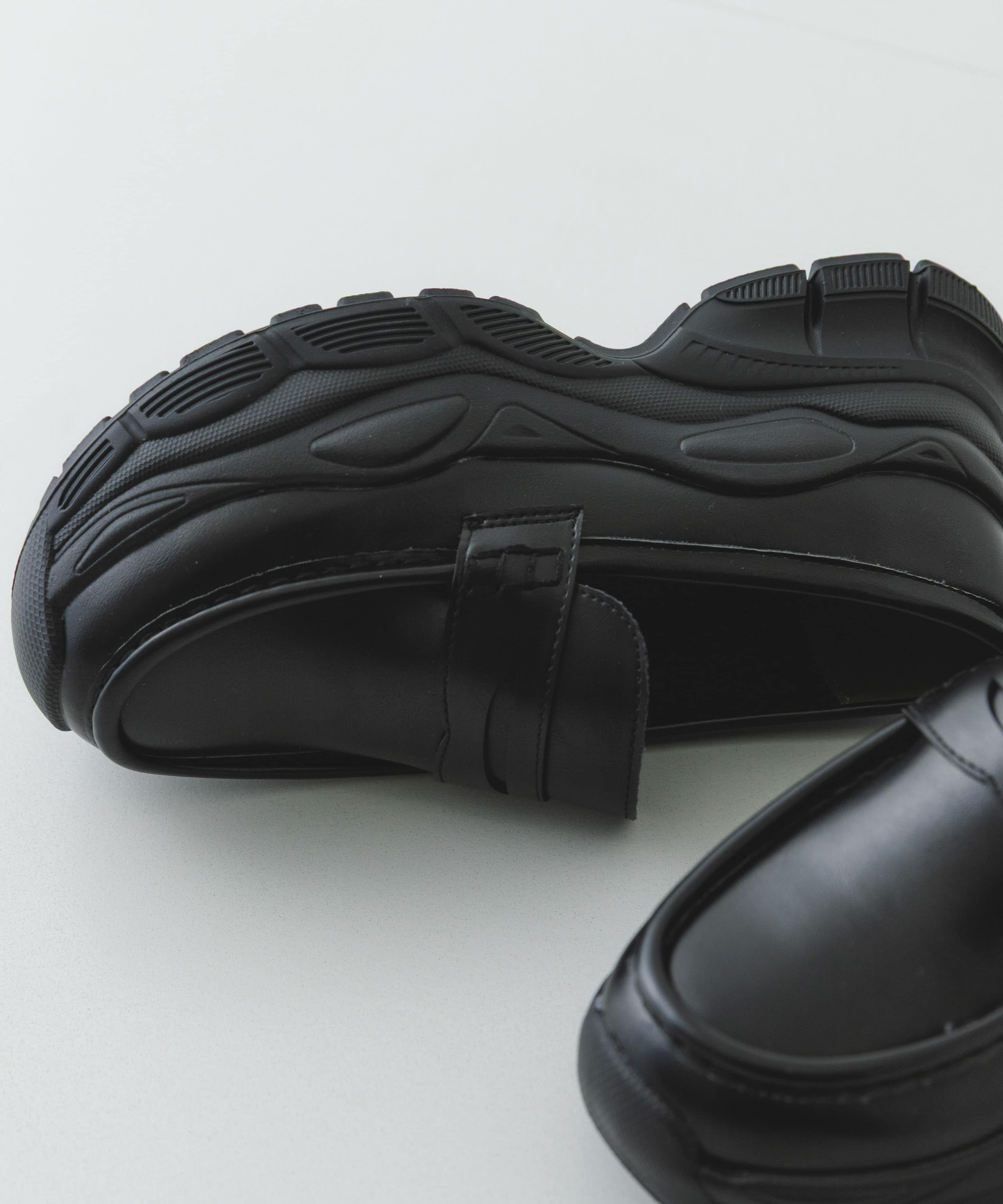 ボリュームソールローファー BLACK 36