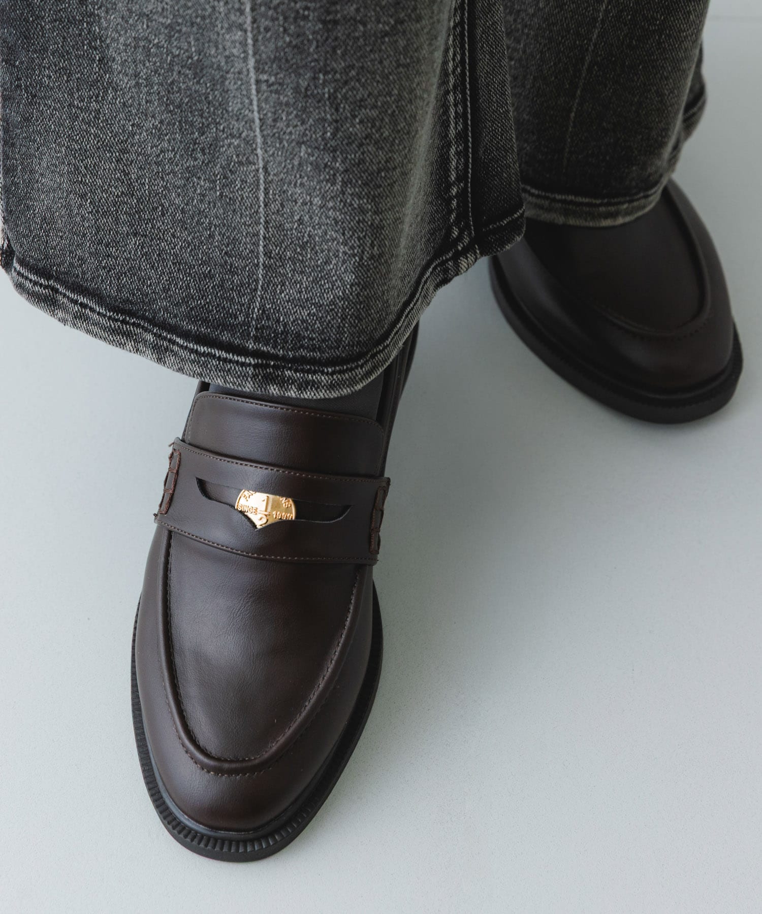 『WEB/一部店舗限定』コインローファー BROWN 36