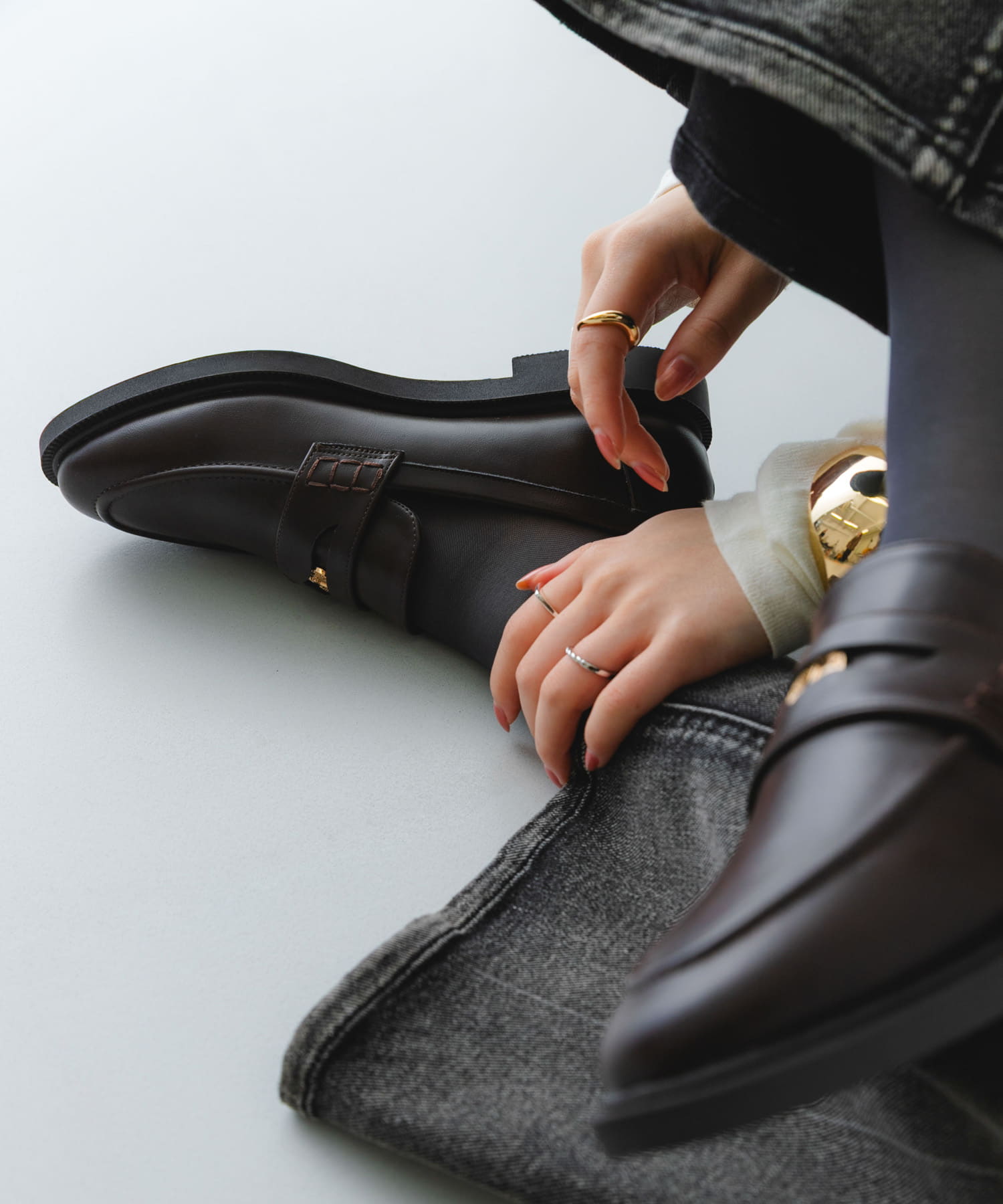 コインローファー BROWN 36