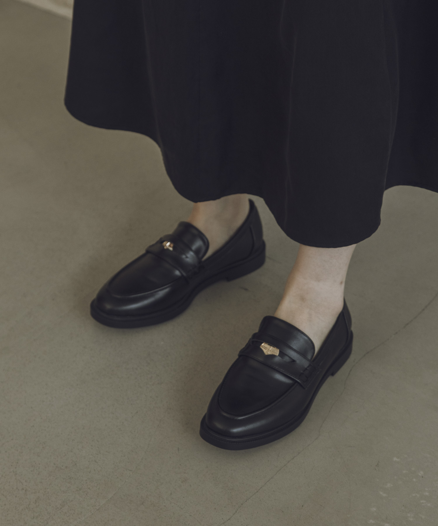 『WEB/一部店舗限定』コインローファー BLACK 36