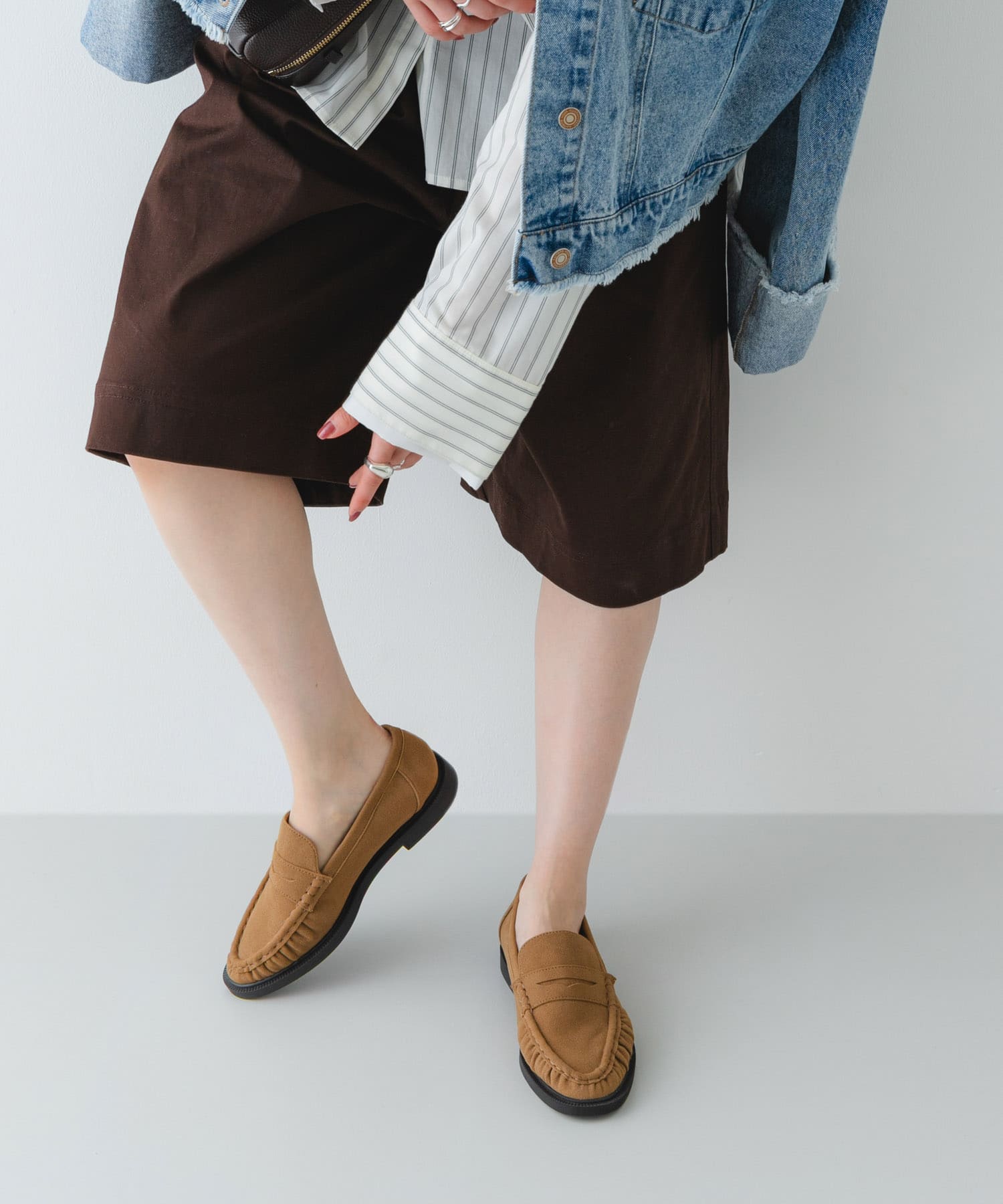 ギャザーローファー CAMEL/S 36